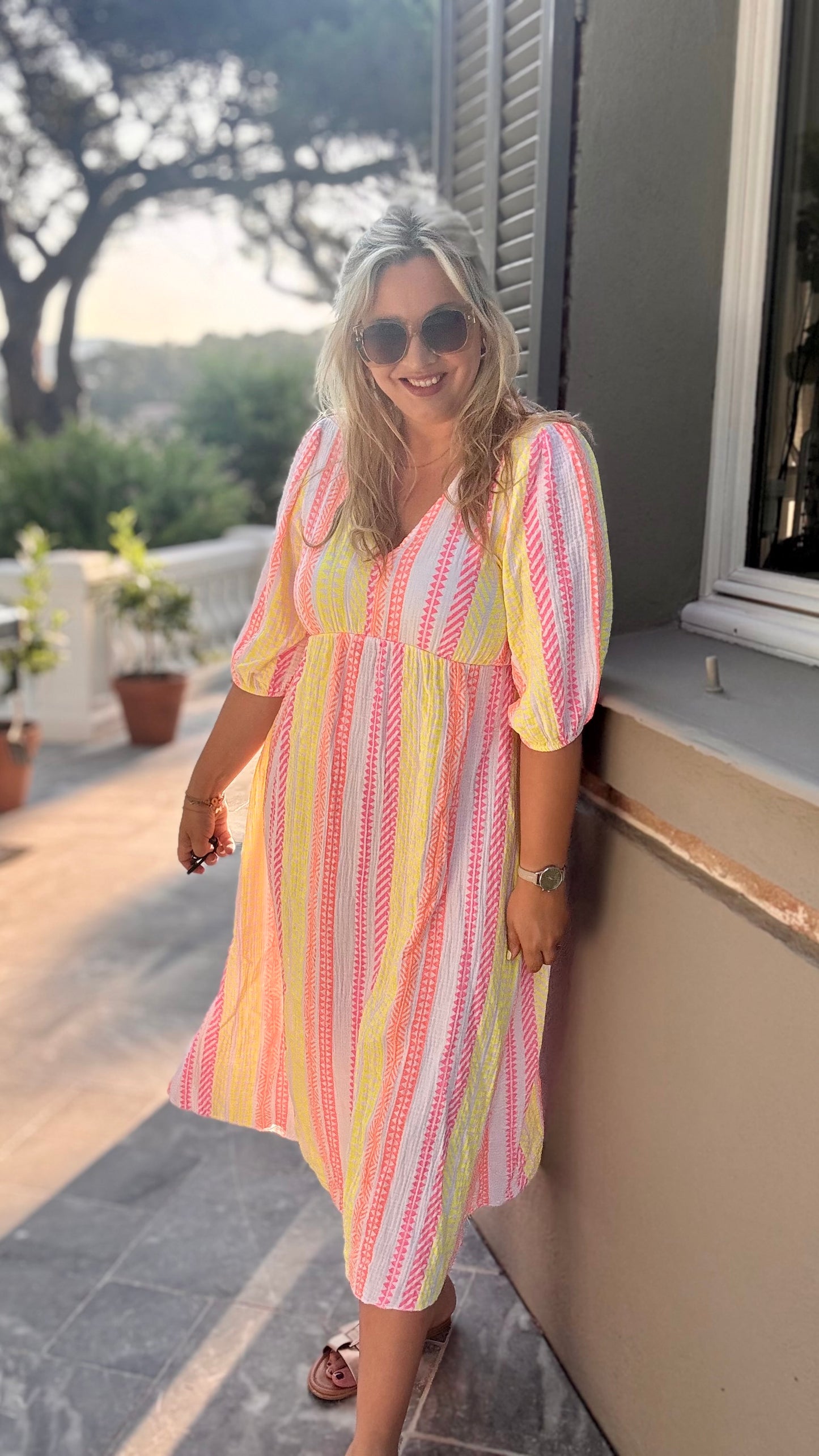 Golden hour dress bohemian wit