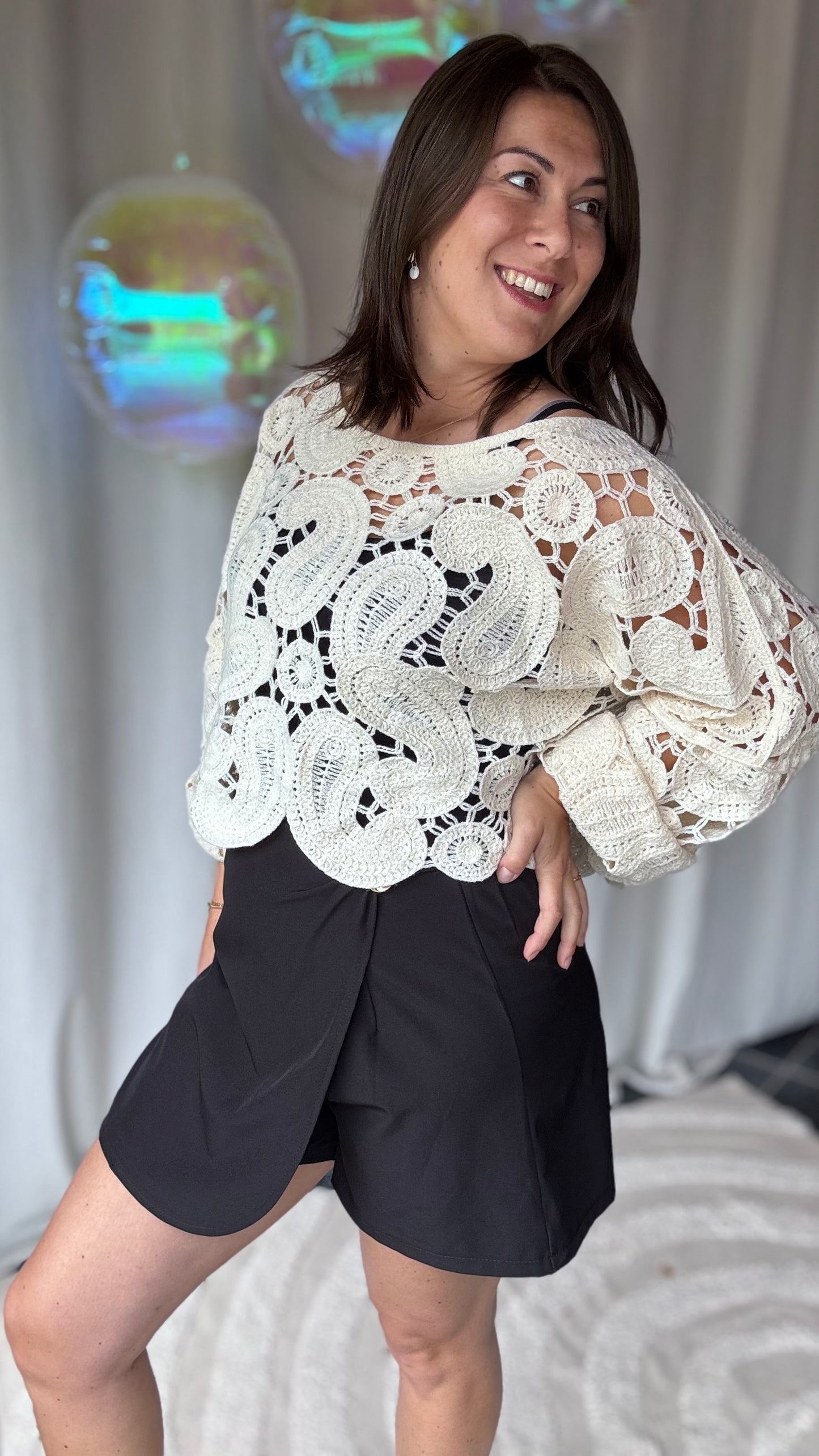 Elva broderie top