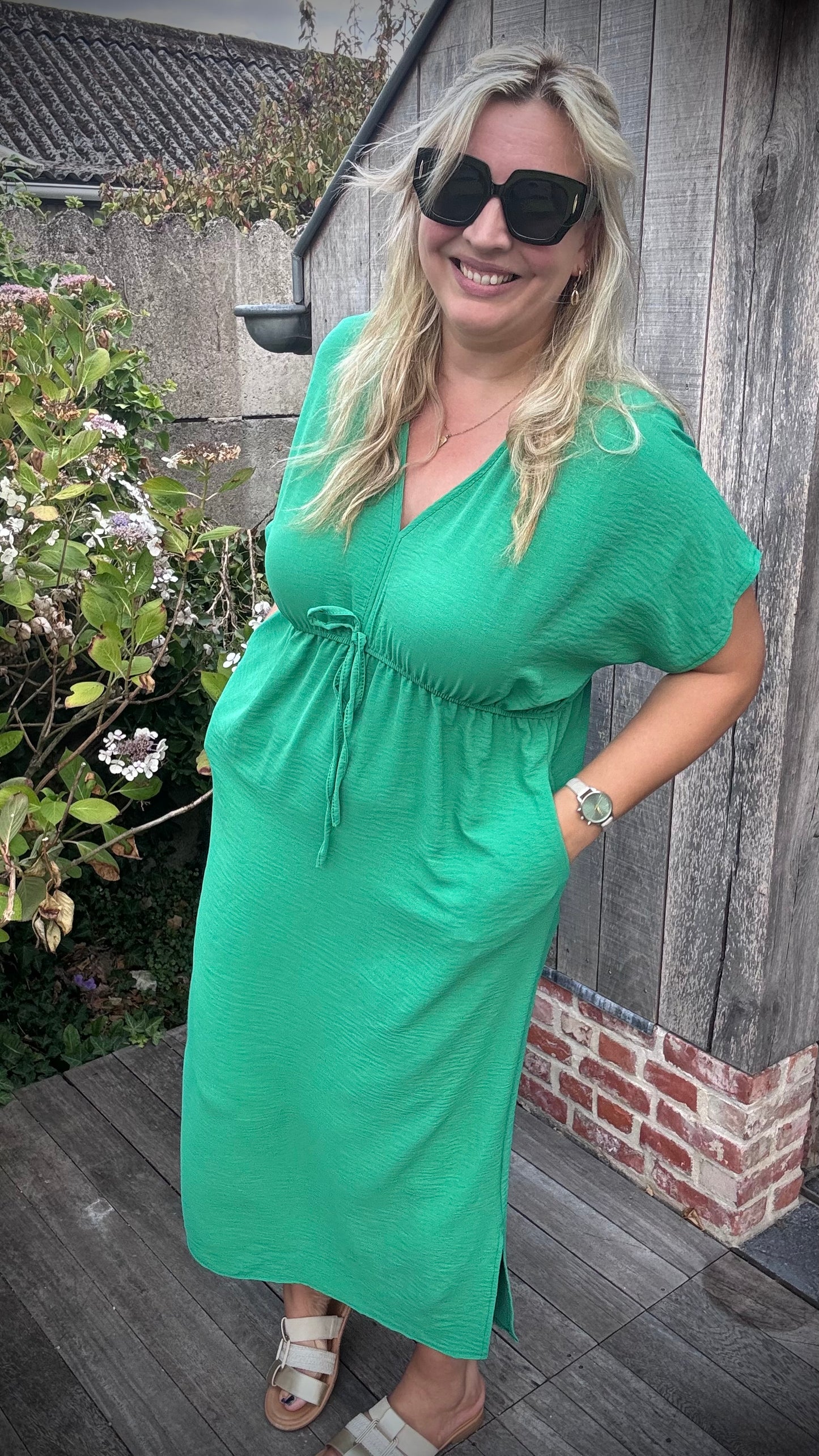 Laurie jurk groen