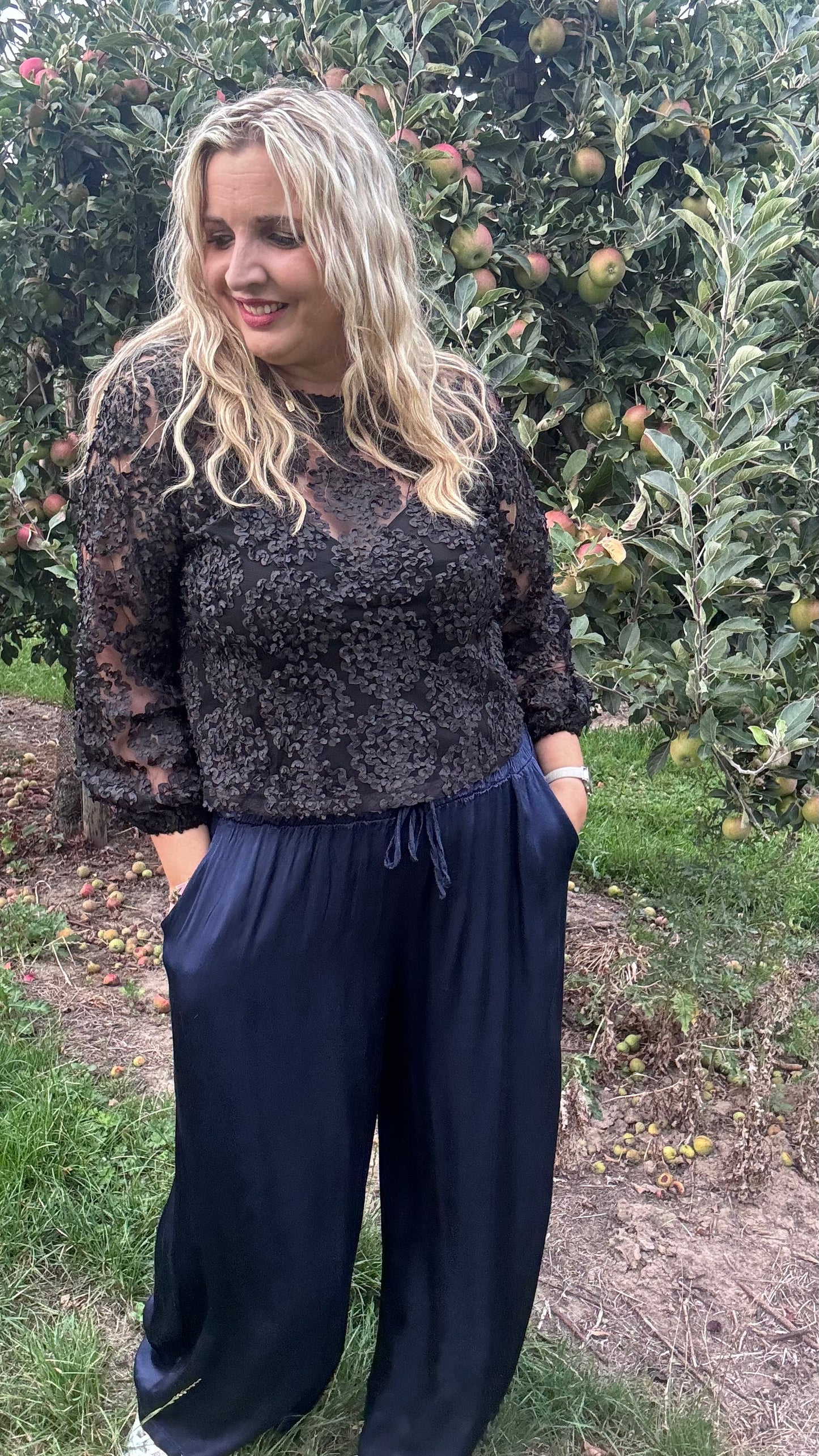 Zoë broek - diepblauw