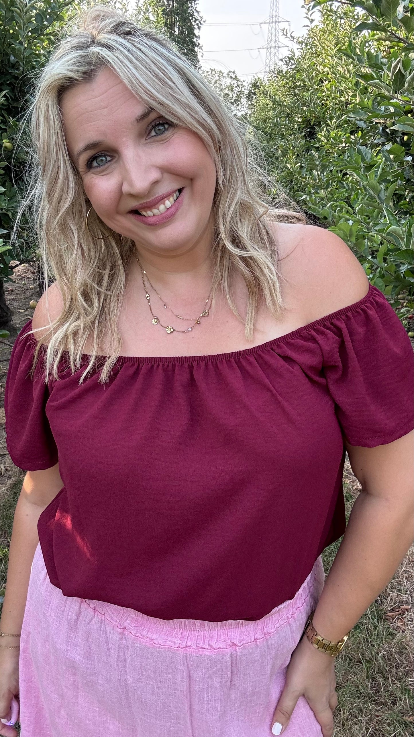 Dina blouse - Burgundy