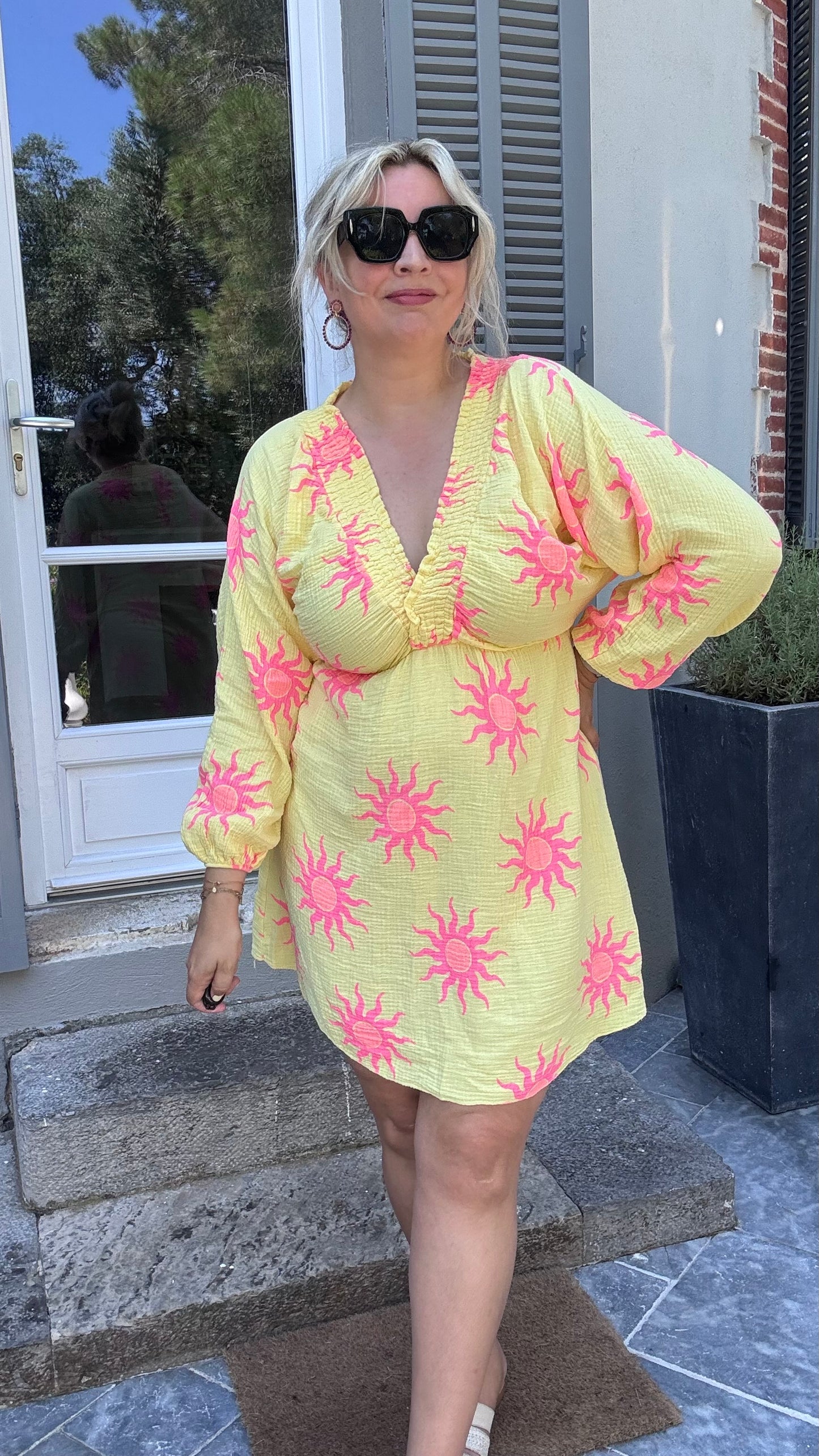 Fiesta dress geel
