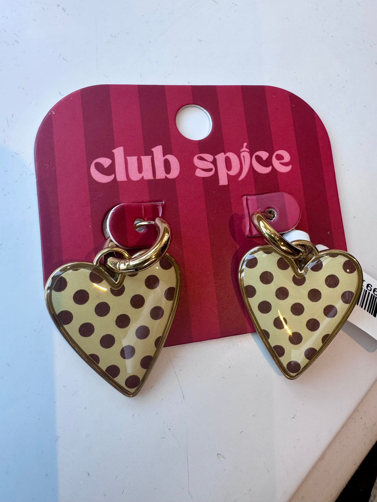 Dot Hearts oorbellen