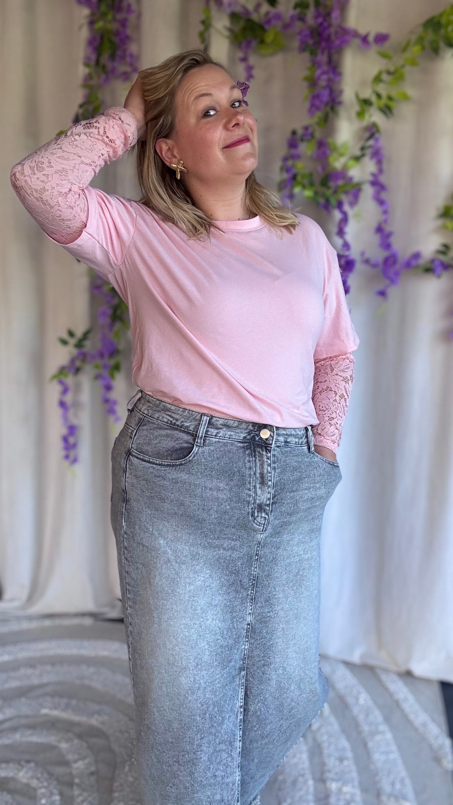 Lace love shirt babyroze