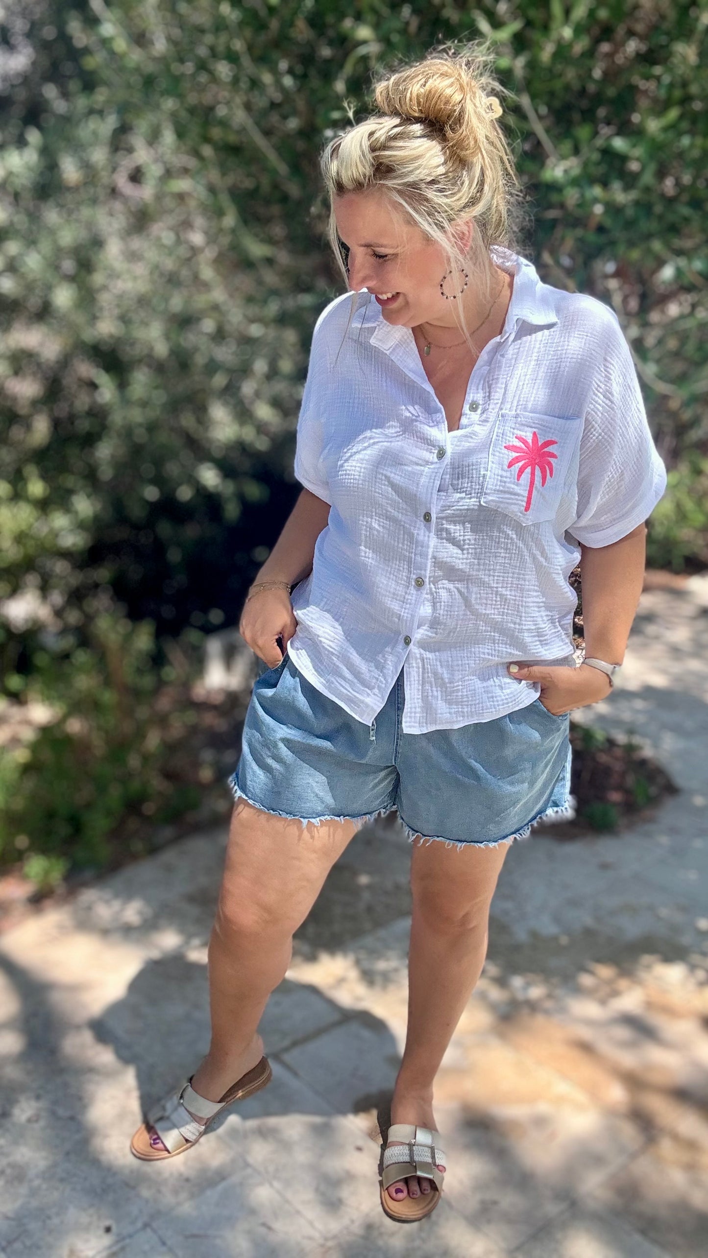 La palma blouse roze