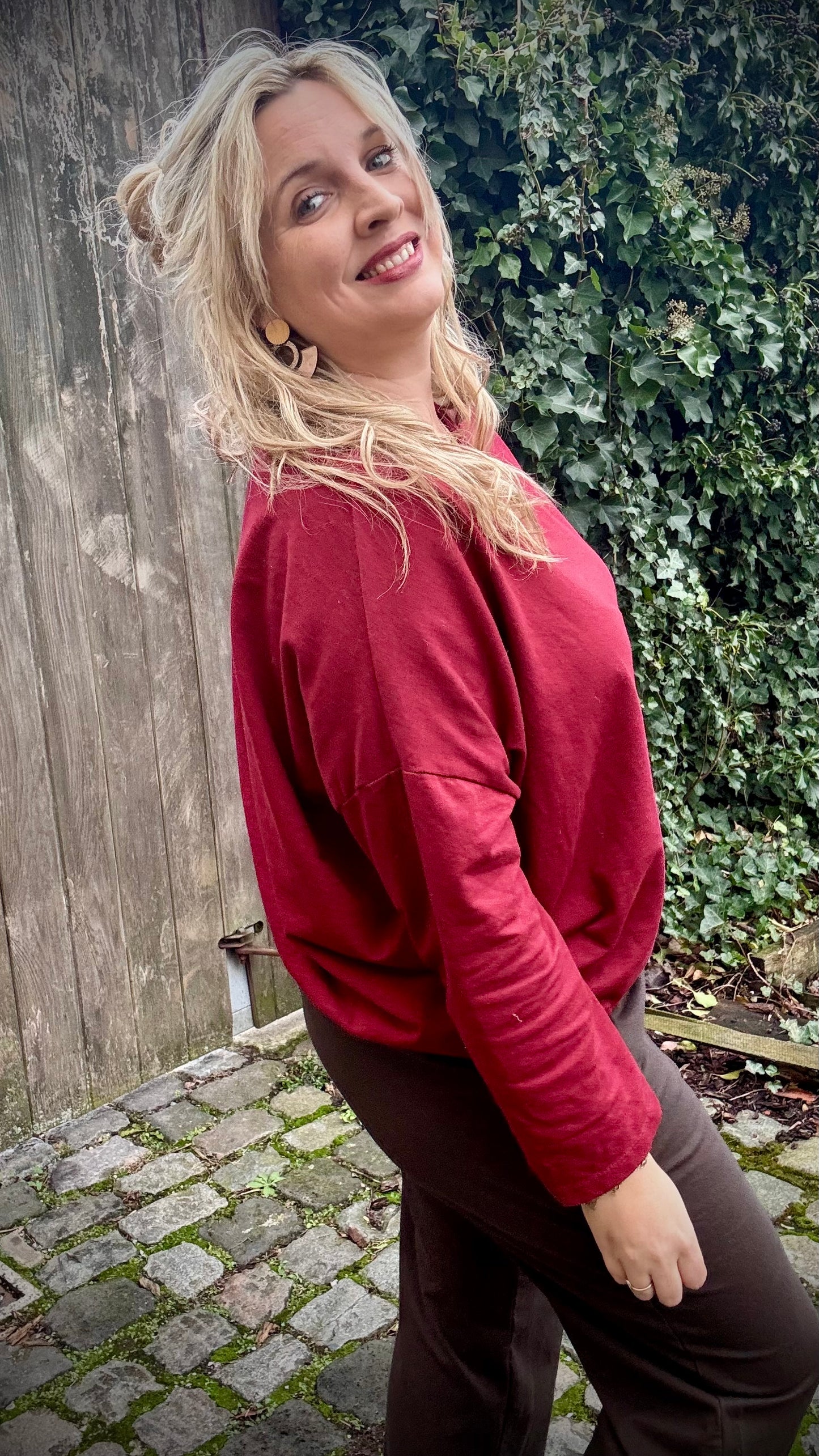 Burgundy Bliss Longsleeve trui