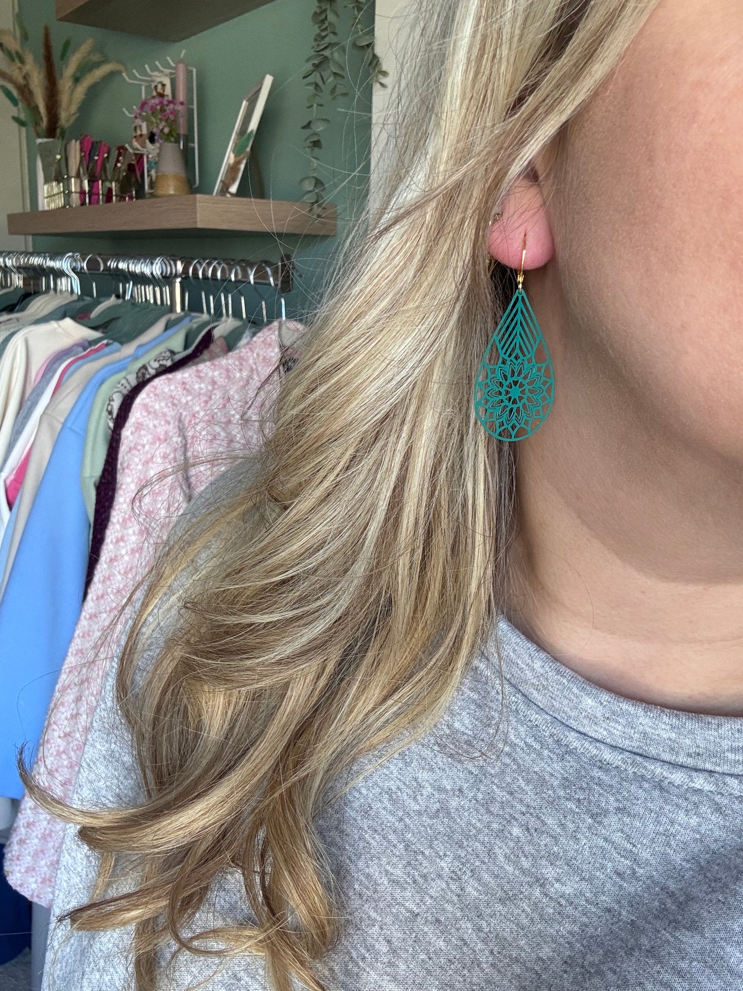 Ibiza style oorbellen