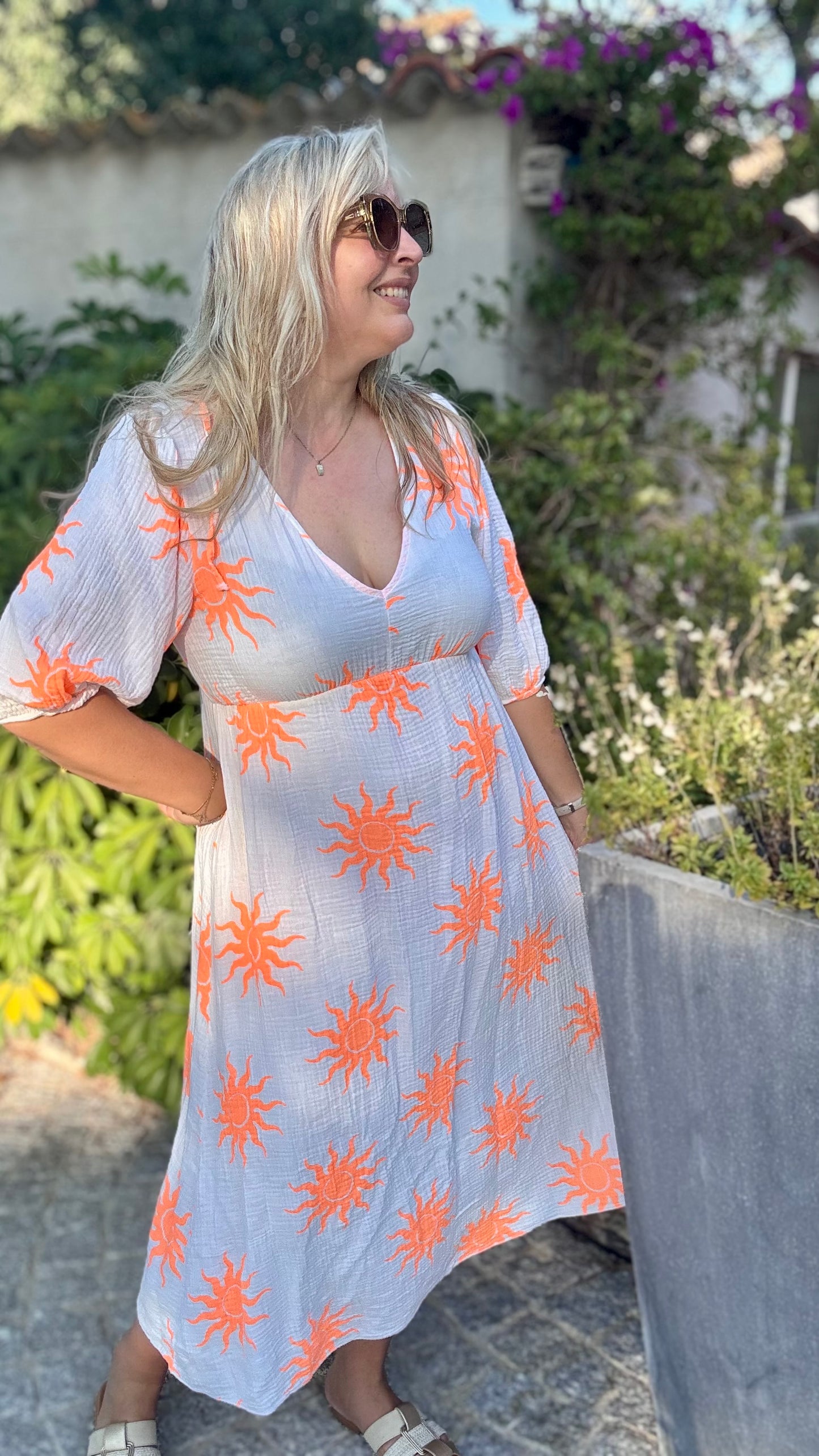 Golden hour dress wit