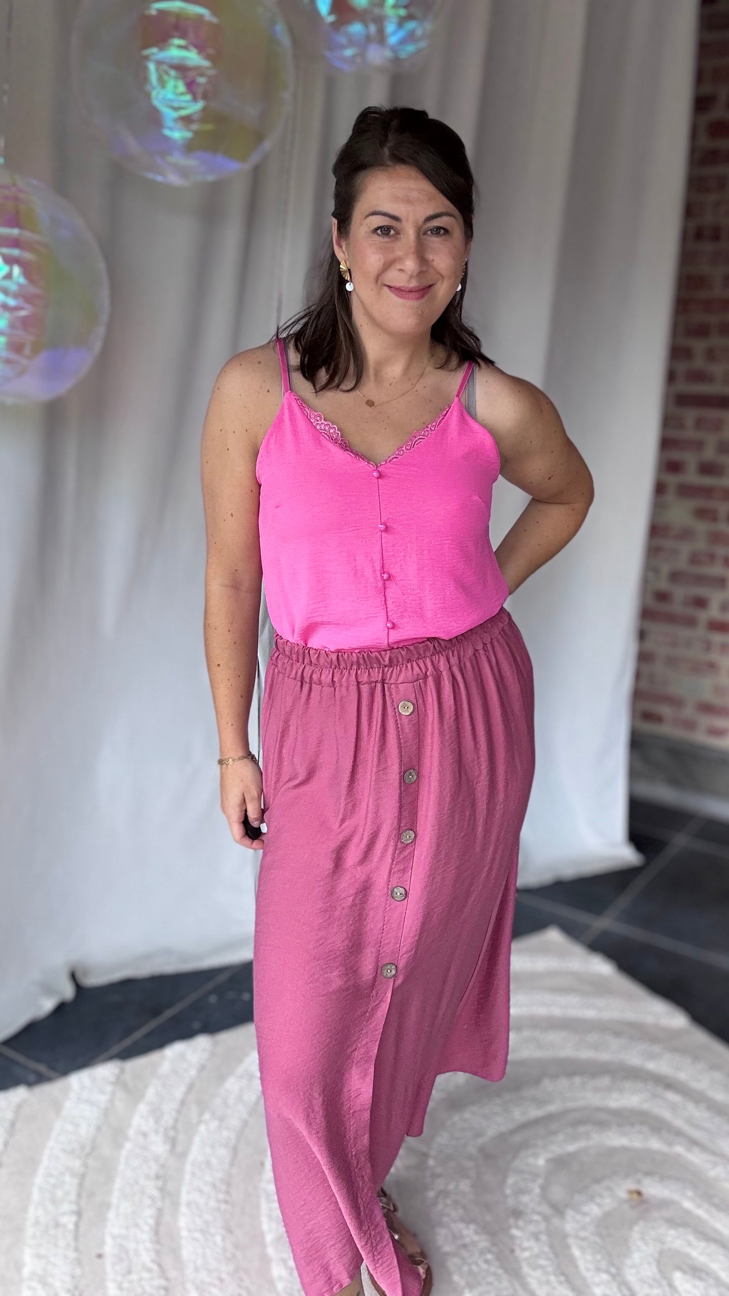 Suki top roze