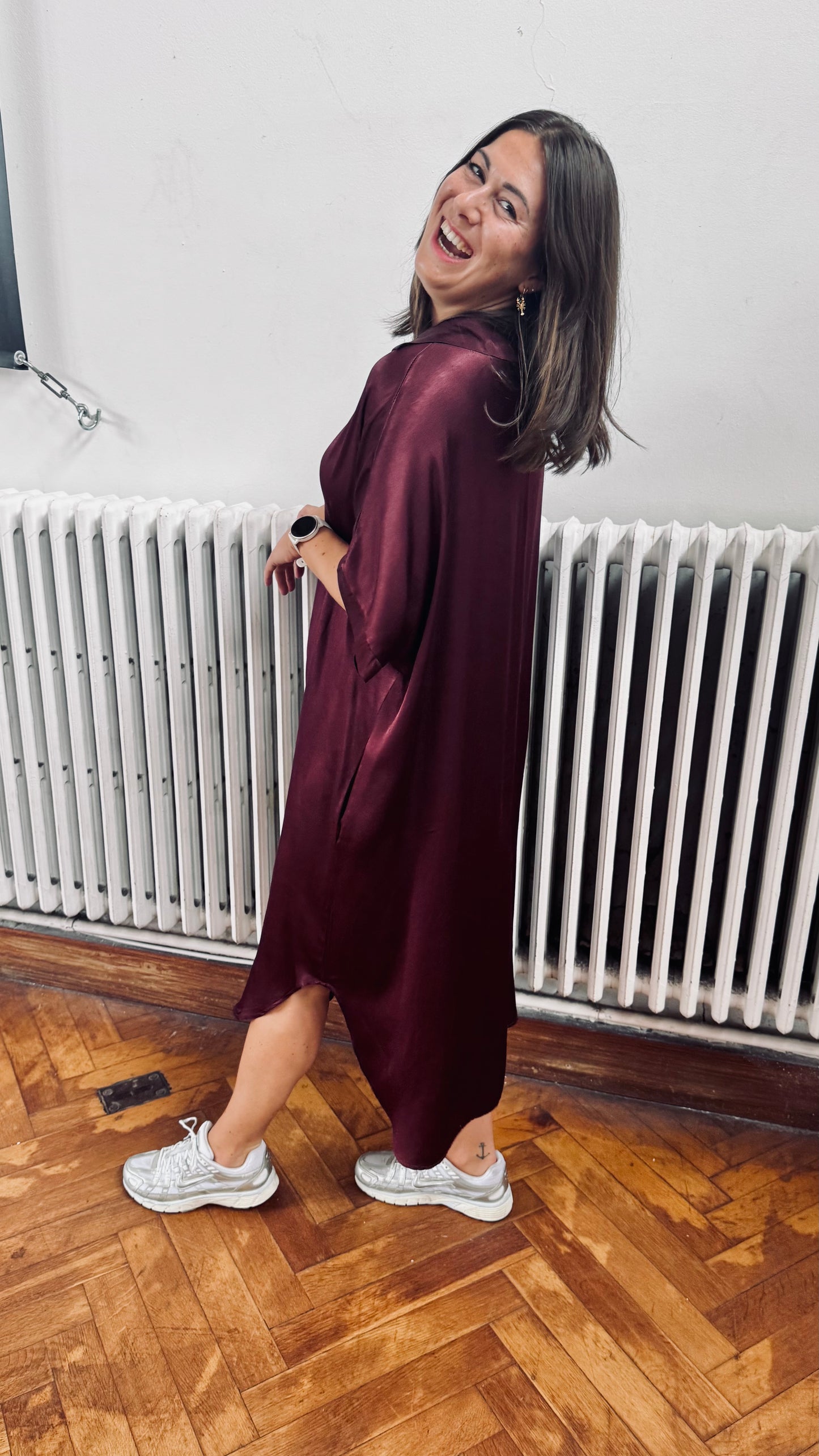 Jennifer dress - burgundy