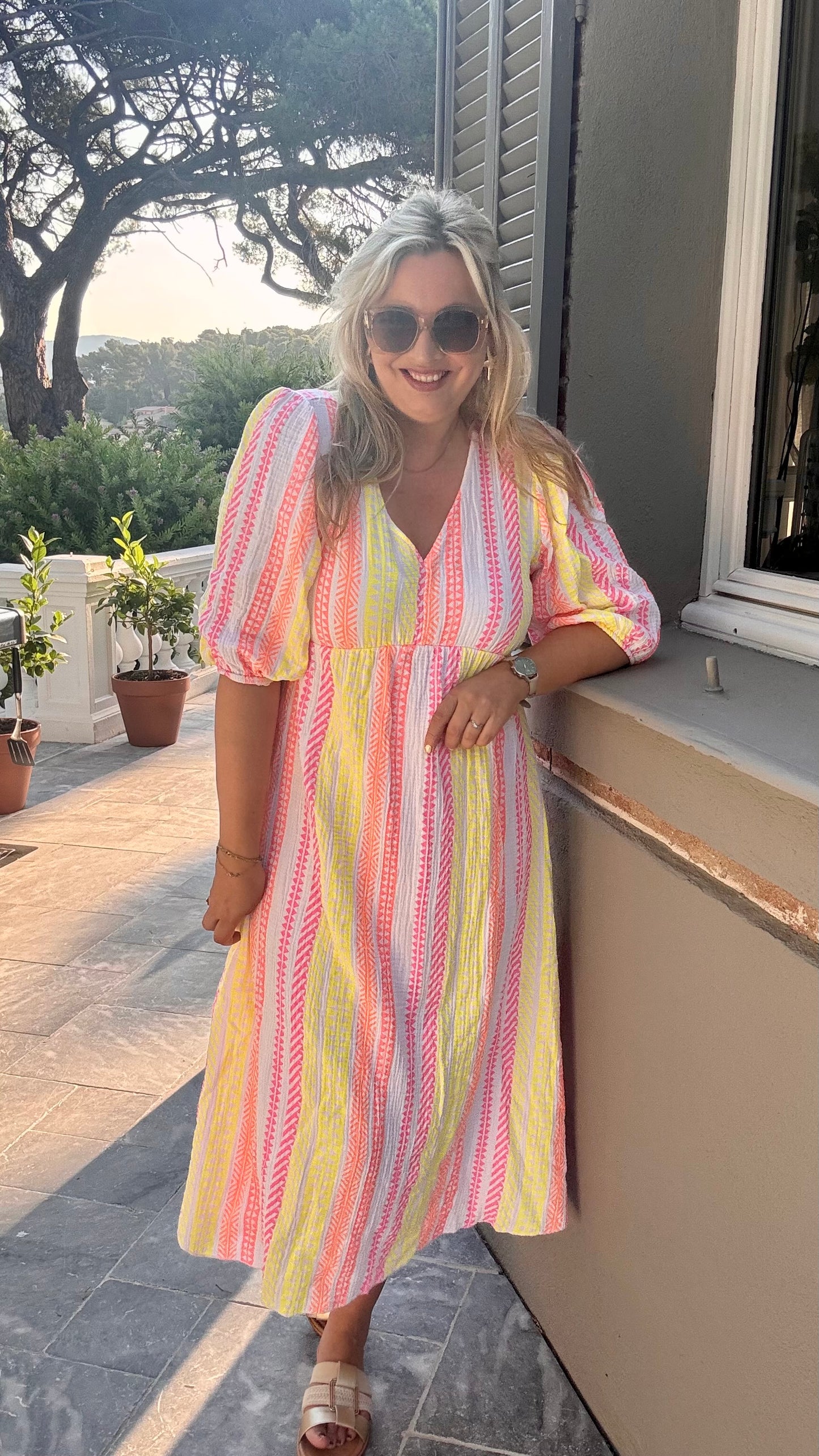 Golden hour dress bohemian wit