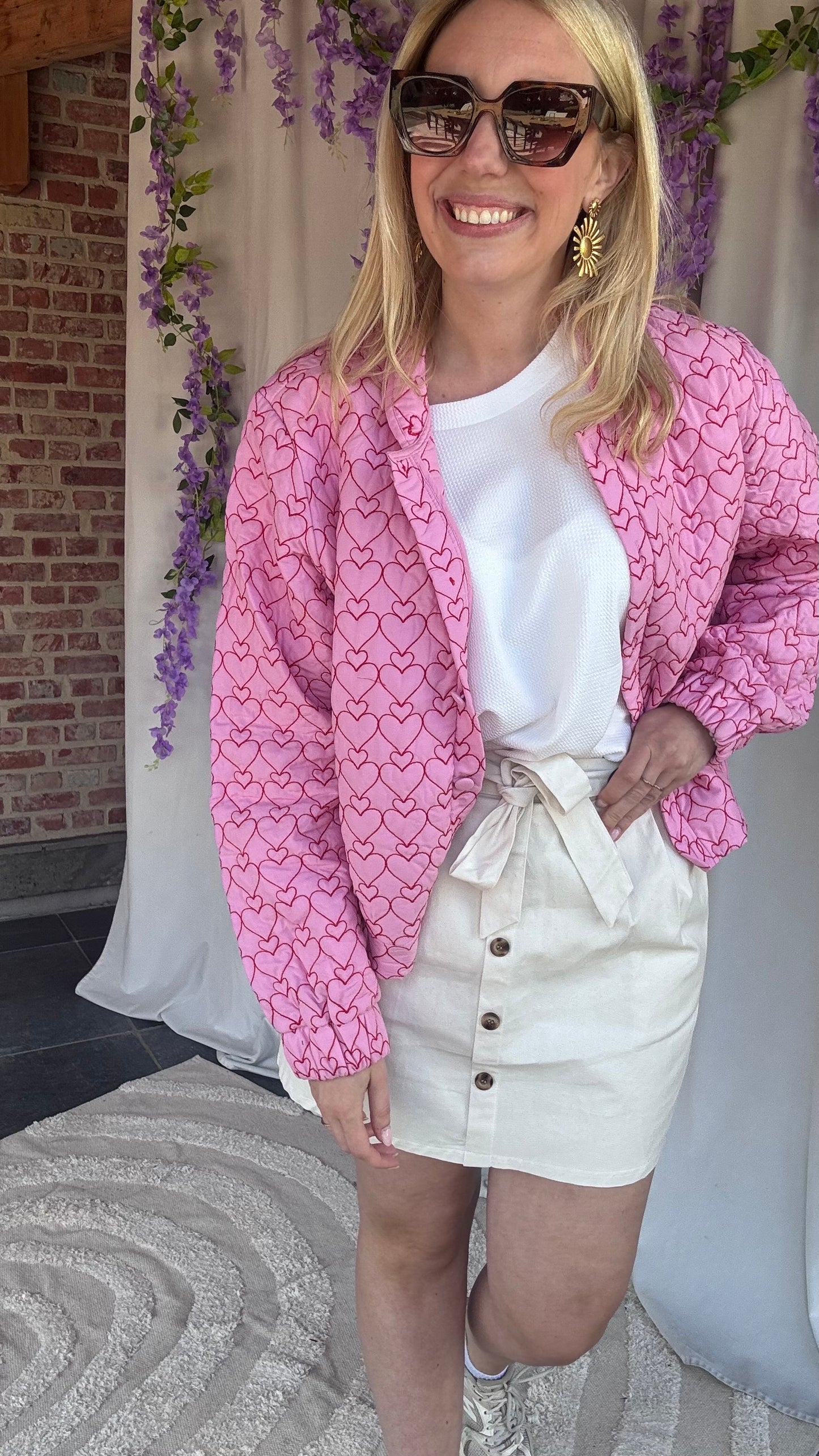 Hartjes bomber roze