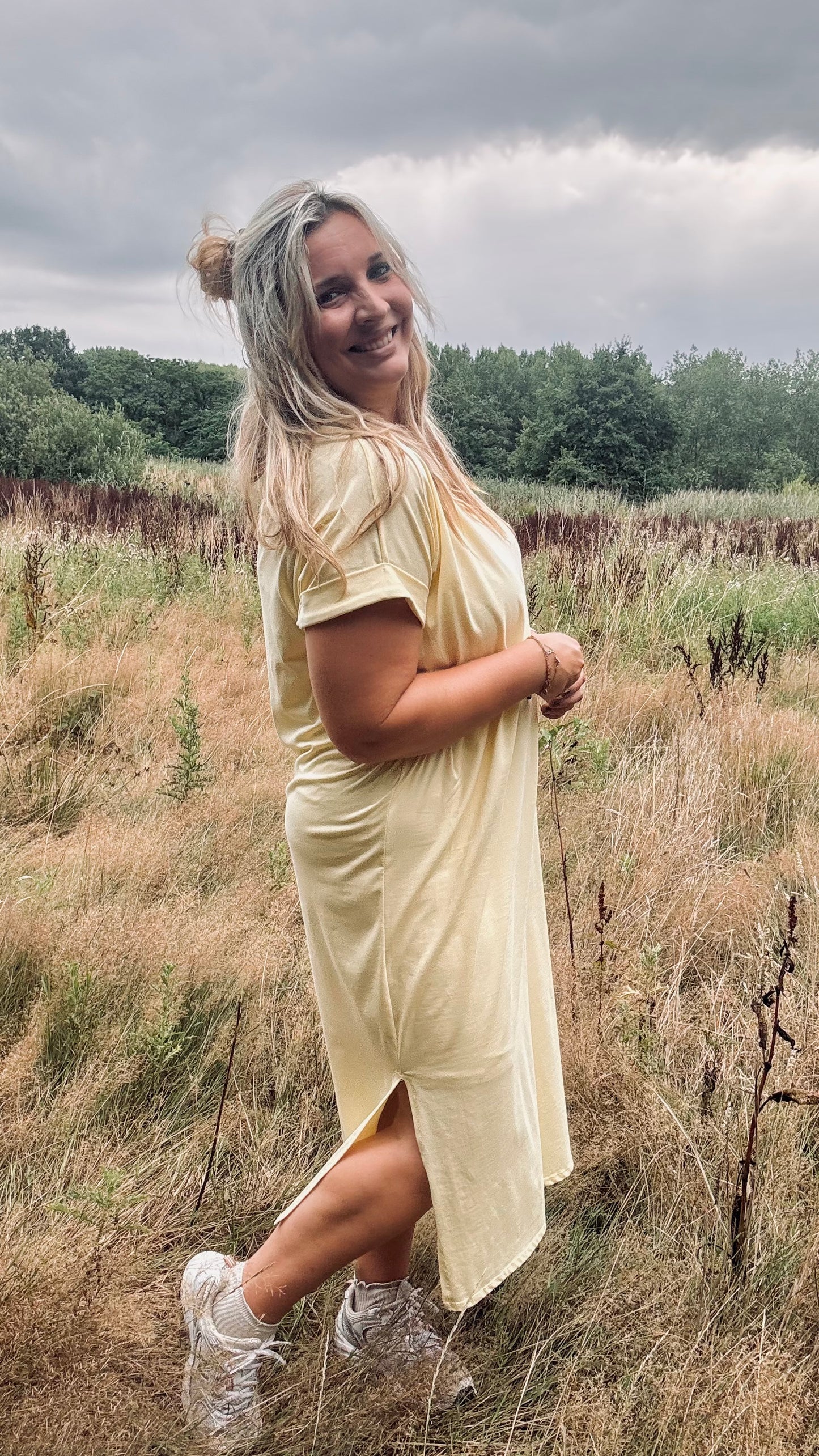 Essie shirtdress geel
