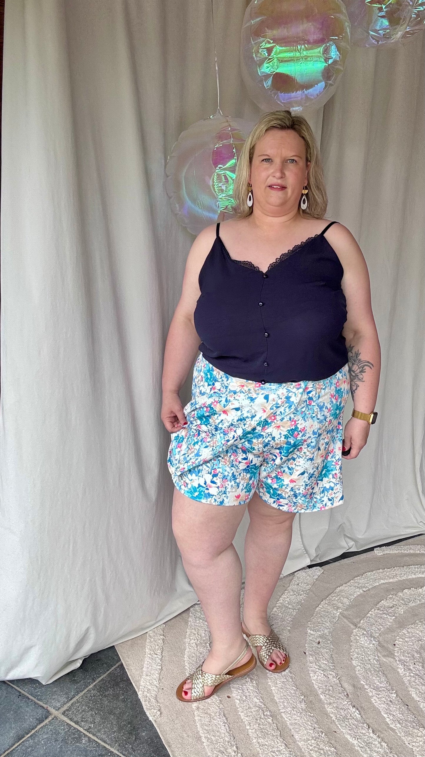 Amy skort blauw