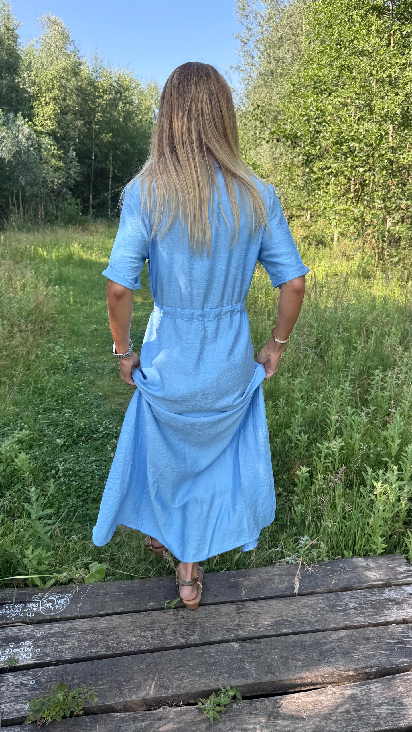 Hailey hemdjurk blauw