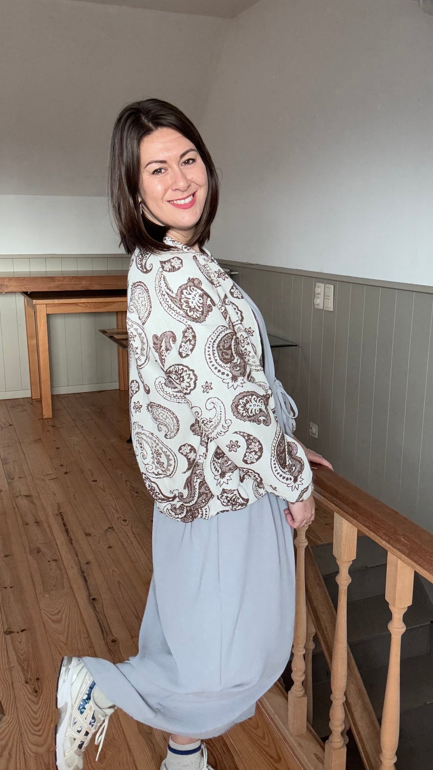 Celeste jurk lichtgrijs