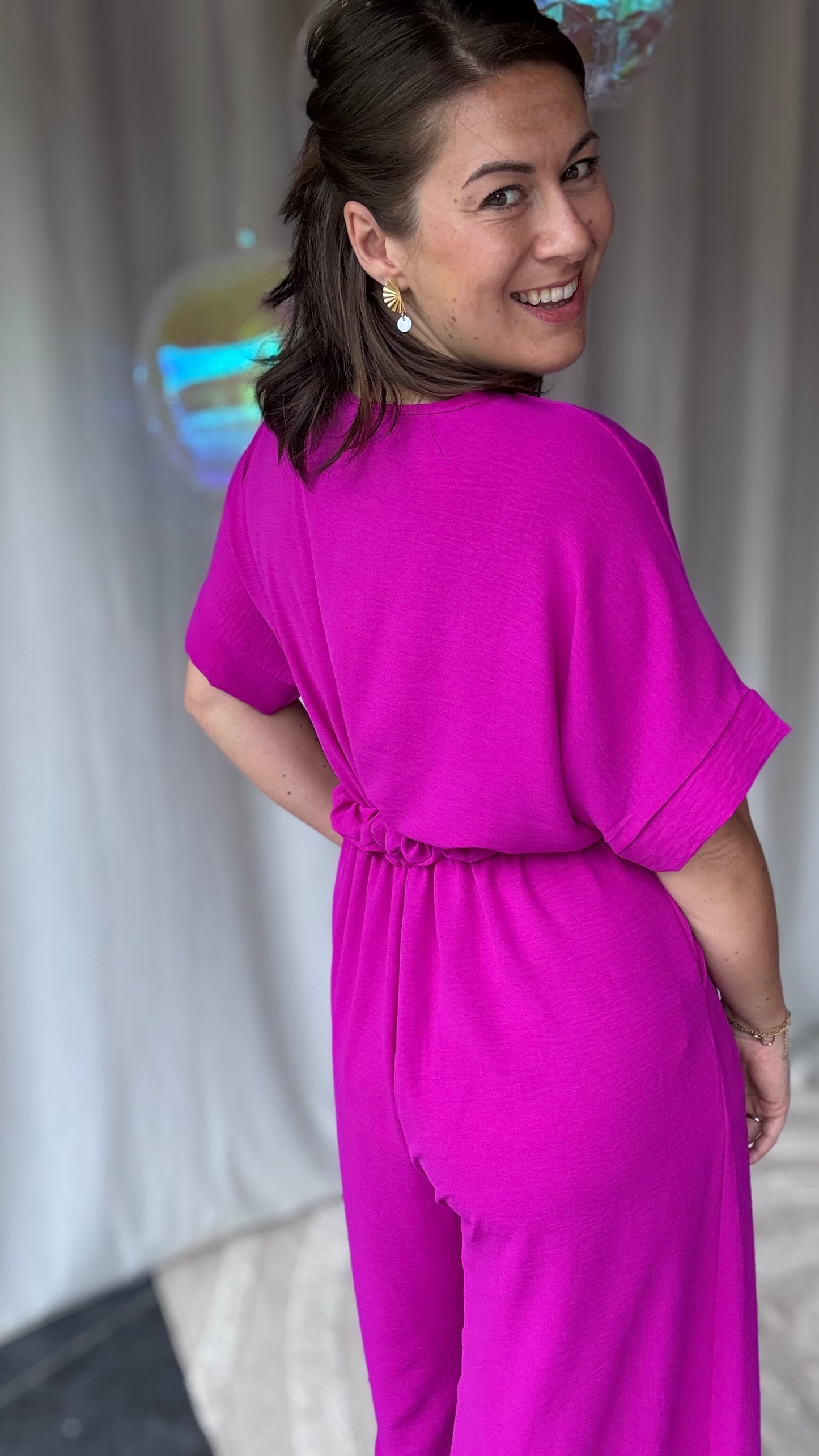 Nina jumpsuit magenta