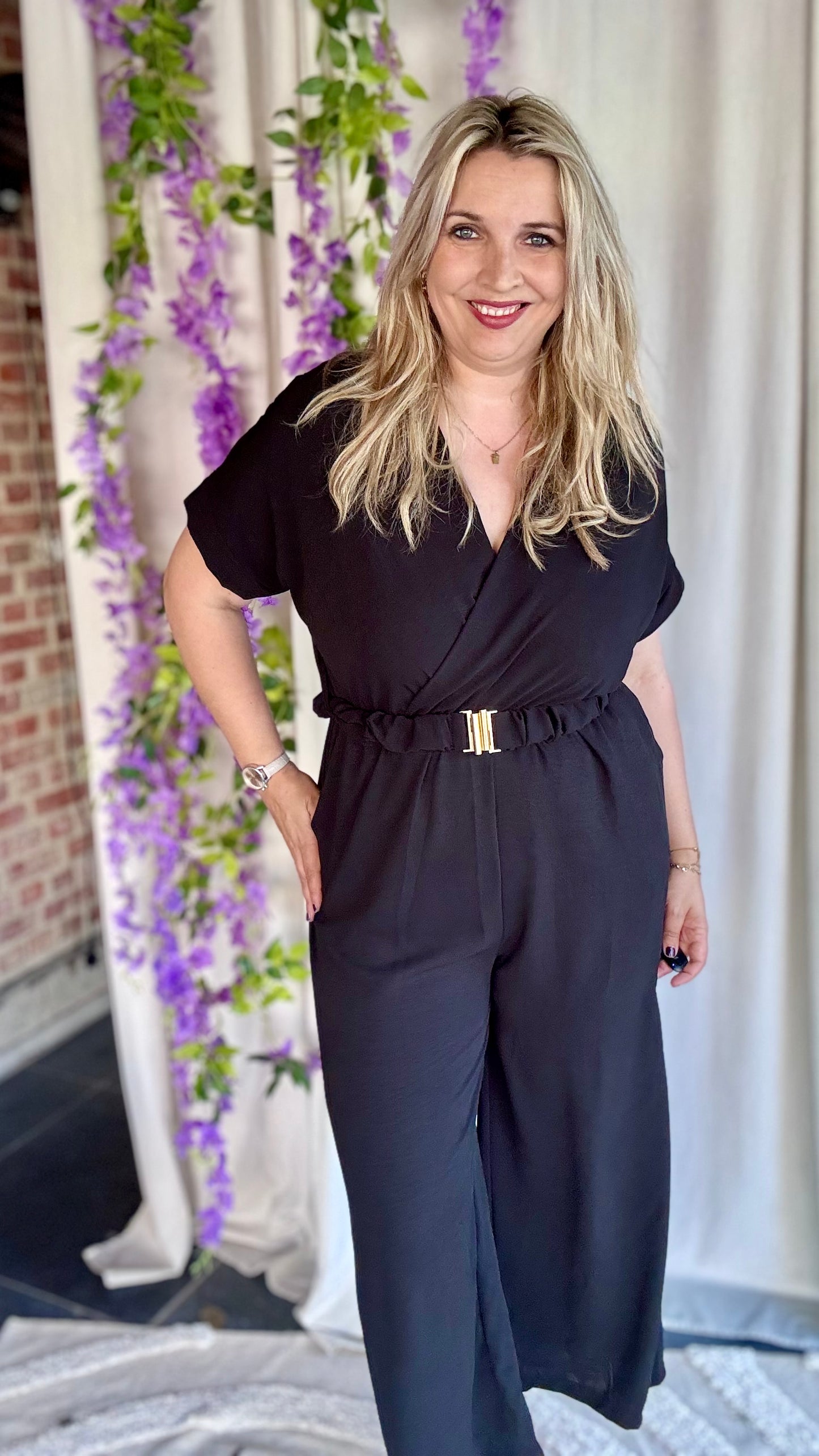 Nina jumpsuit zwart