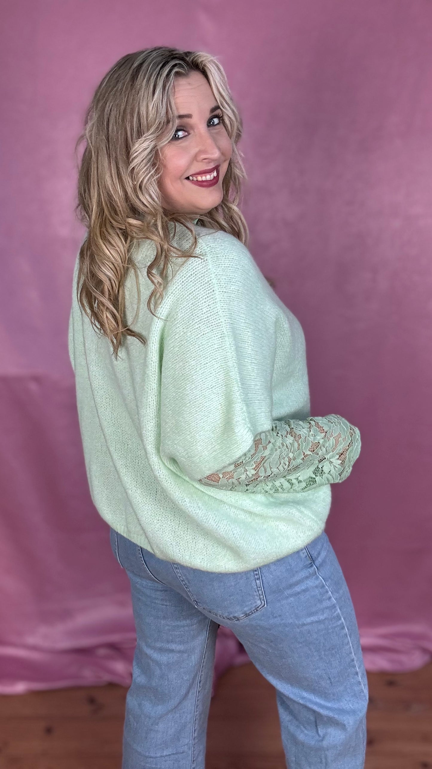 Candy cardigan - Mintgroen