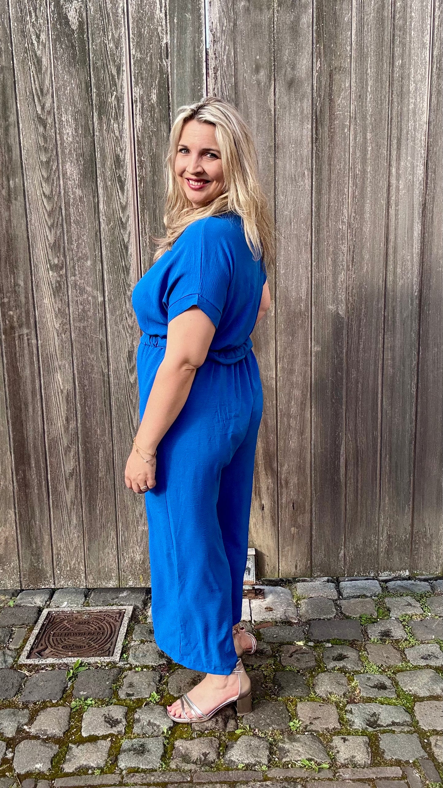 Nina jumpsuit kobaltblauw