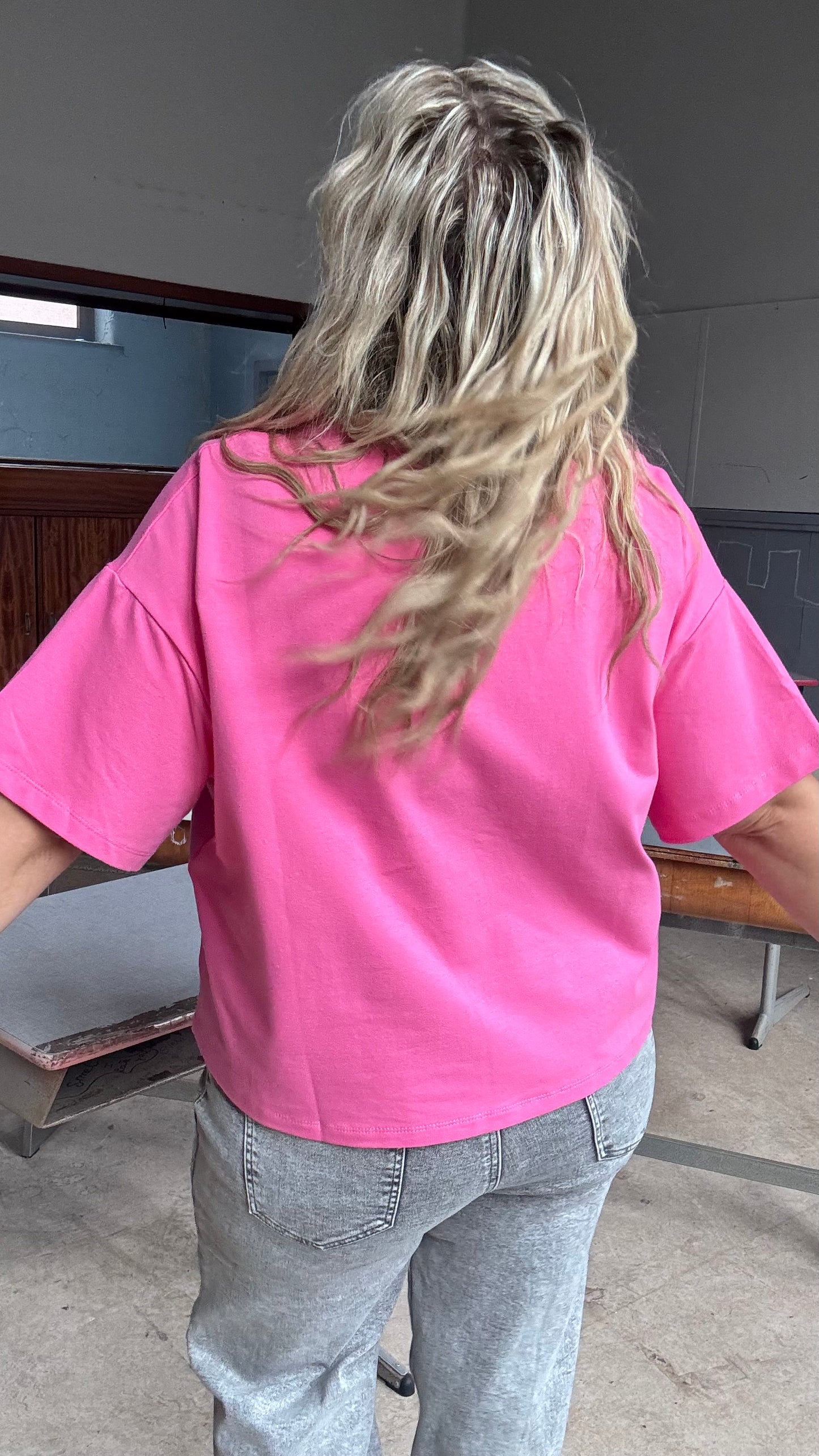 Neon shirt - Roze
