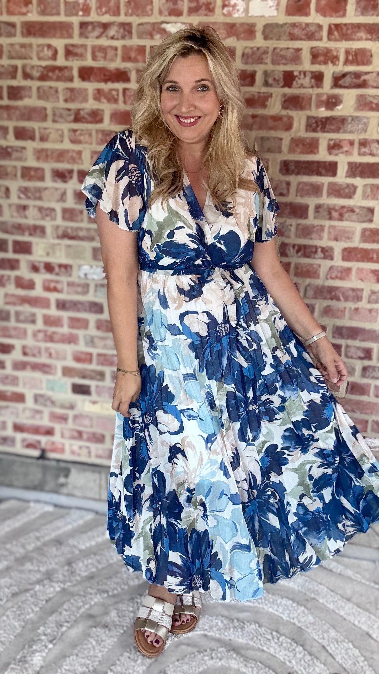 Blue blossom dress