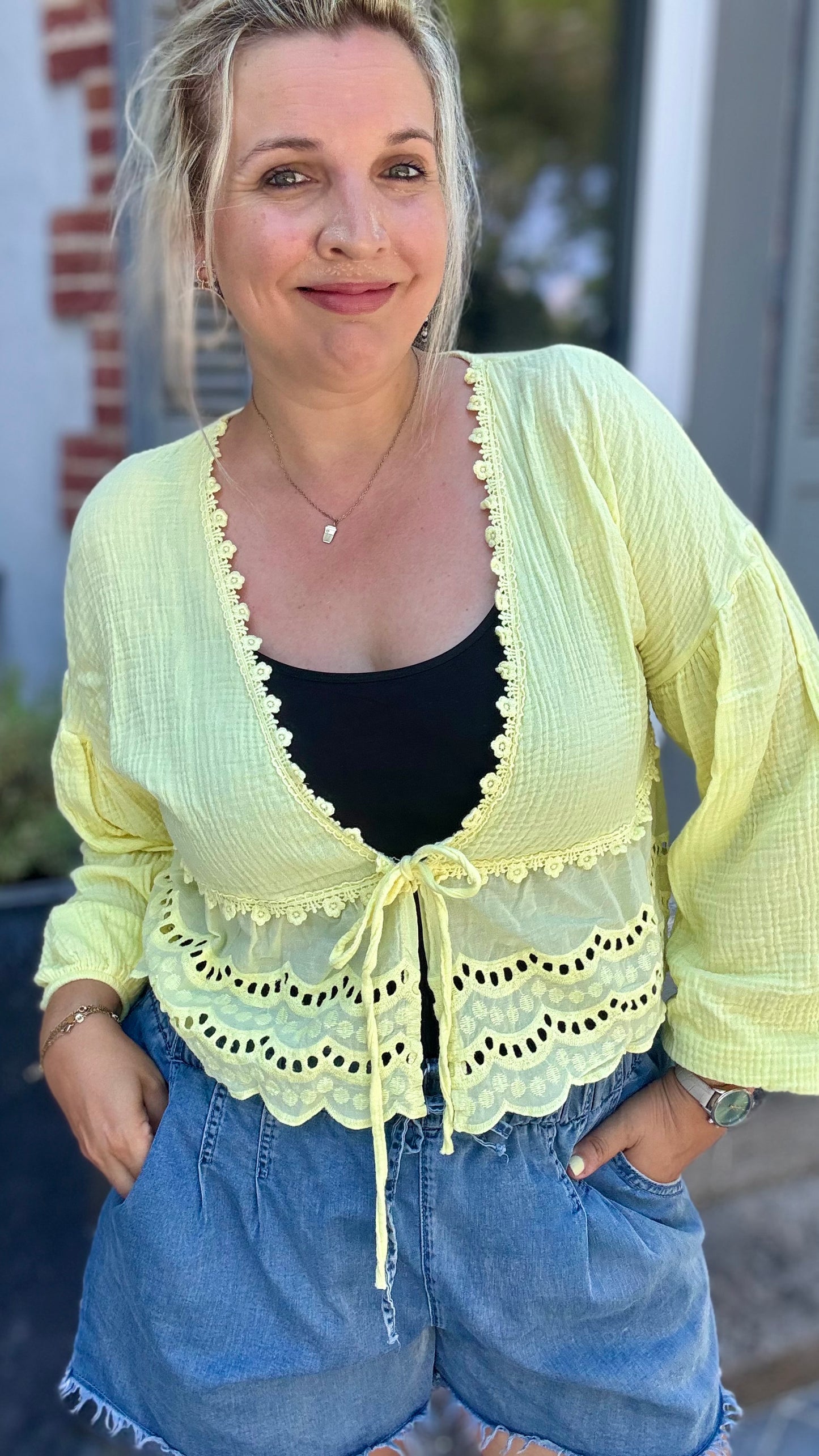 Cali blouse geel