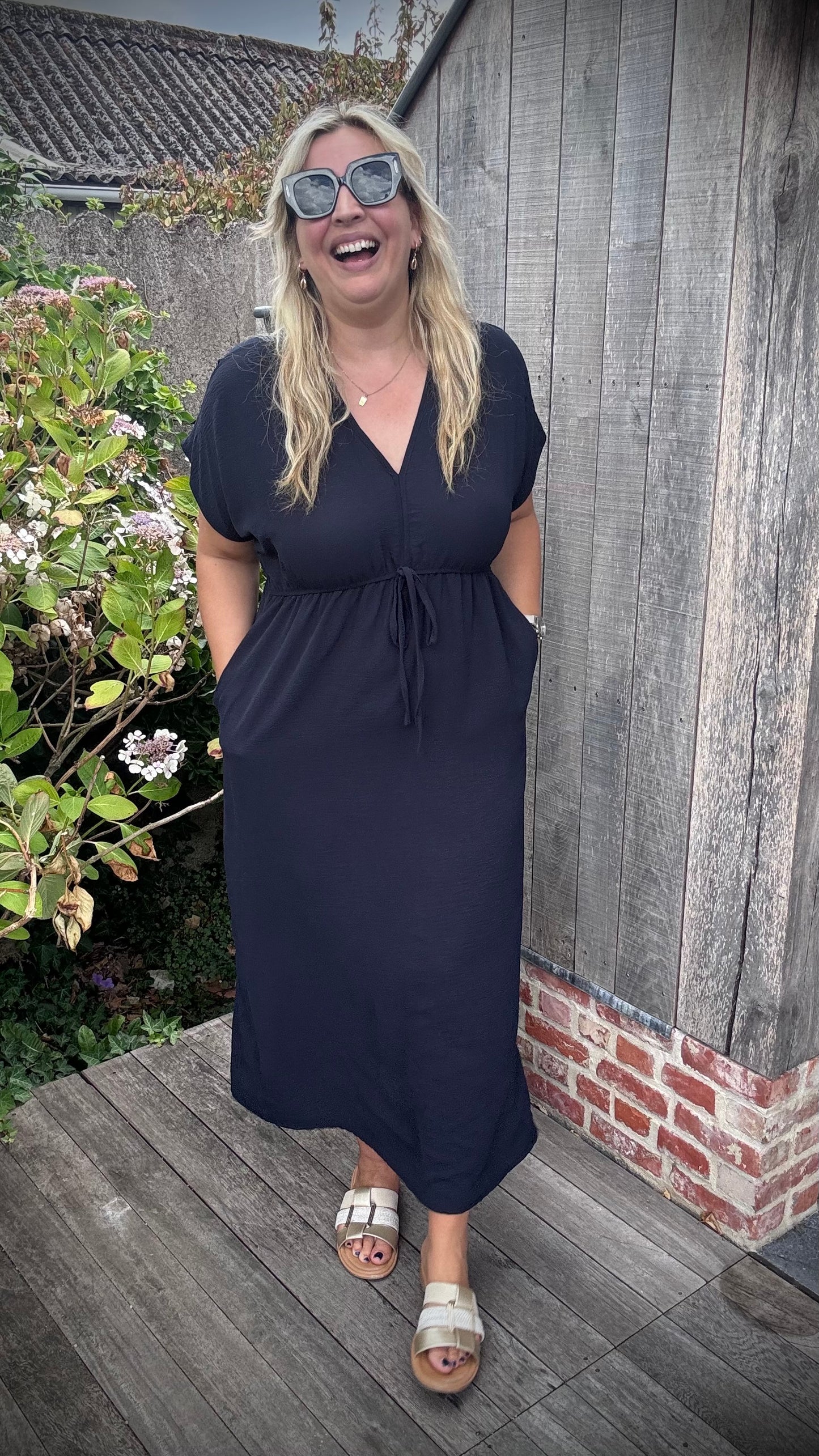 Laurie jurk navy