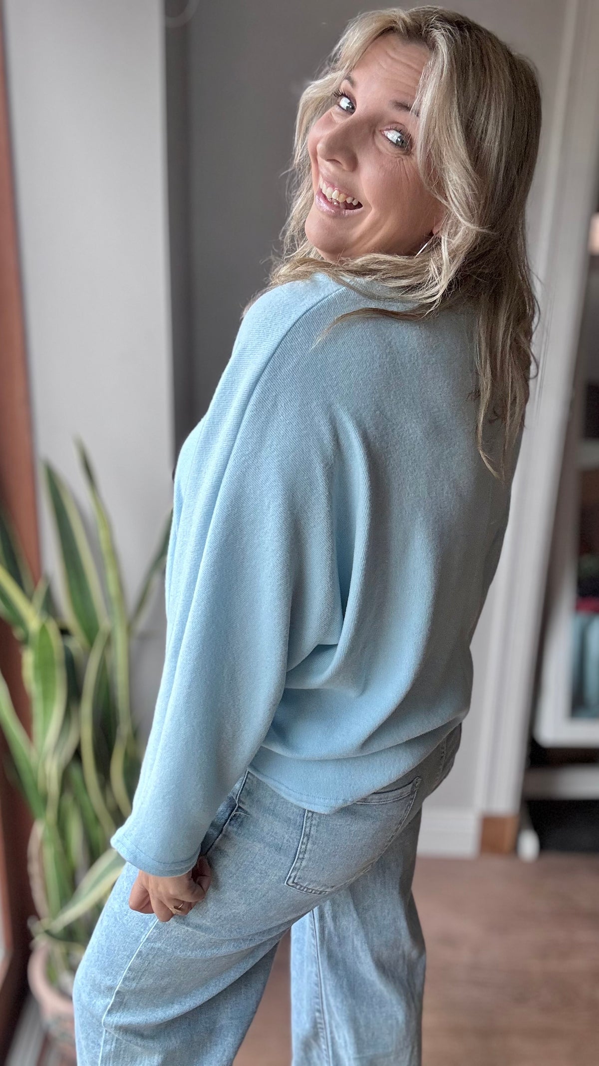 Basic trui - lichtblauw