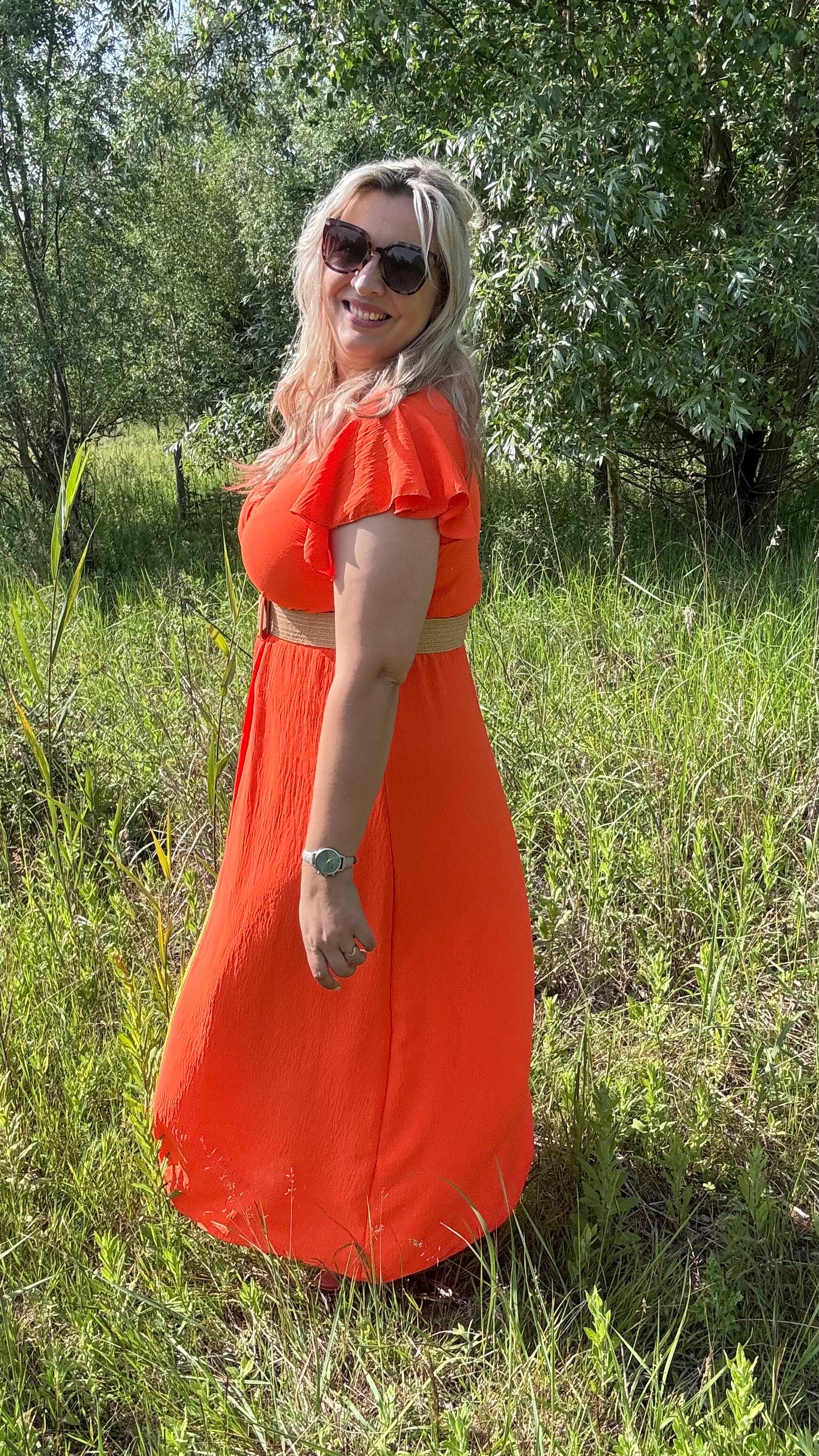 Luka dress oranje