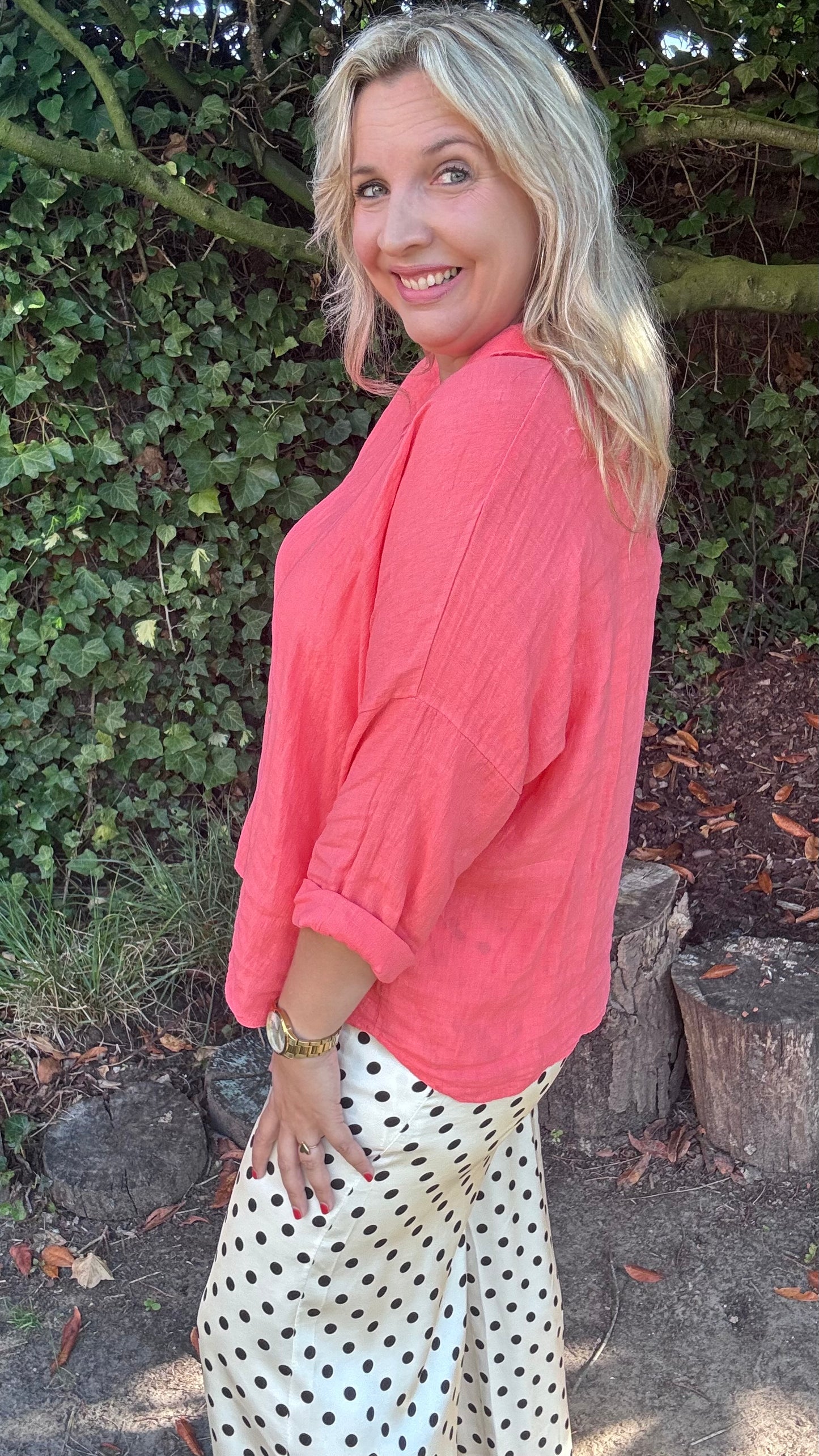 Mika blouse - Koraal