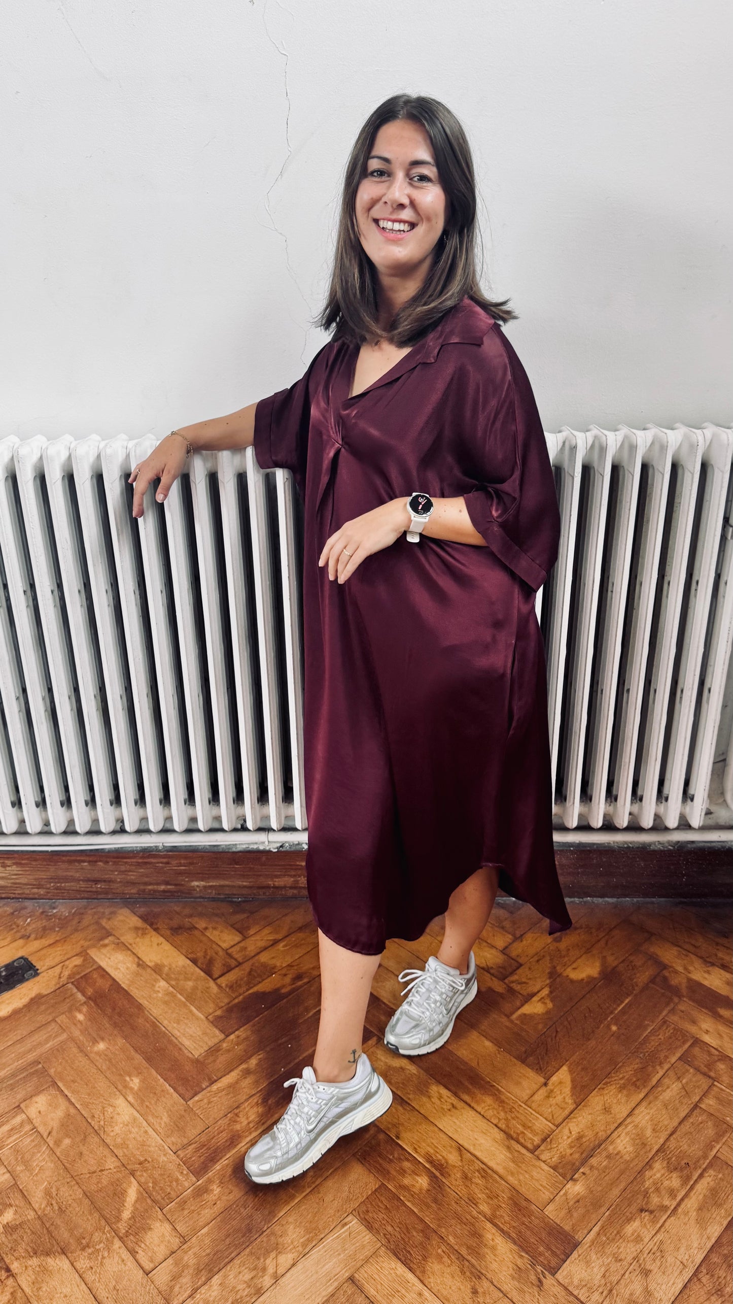 Jennifer dress - burgundy
