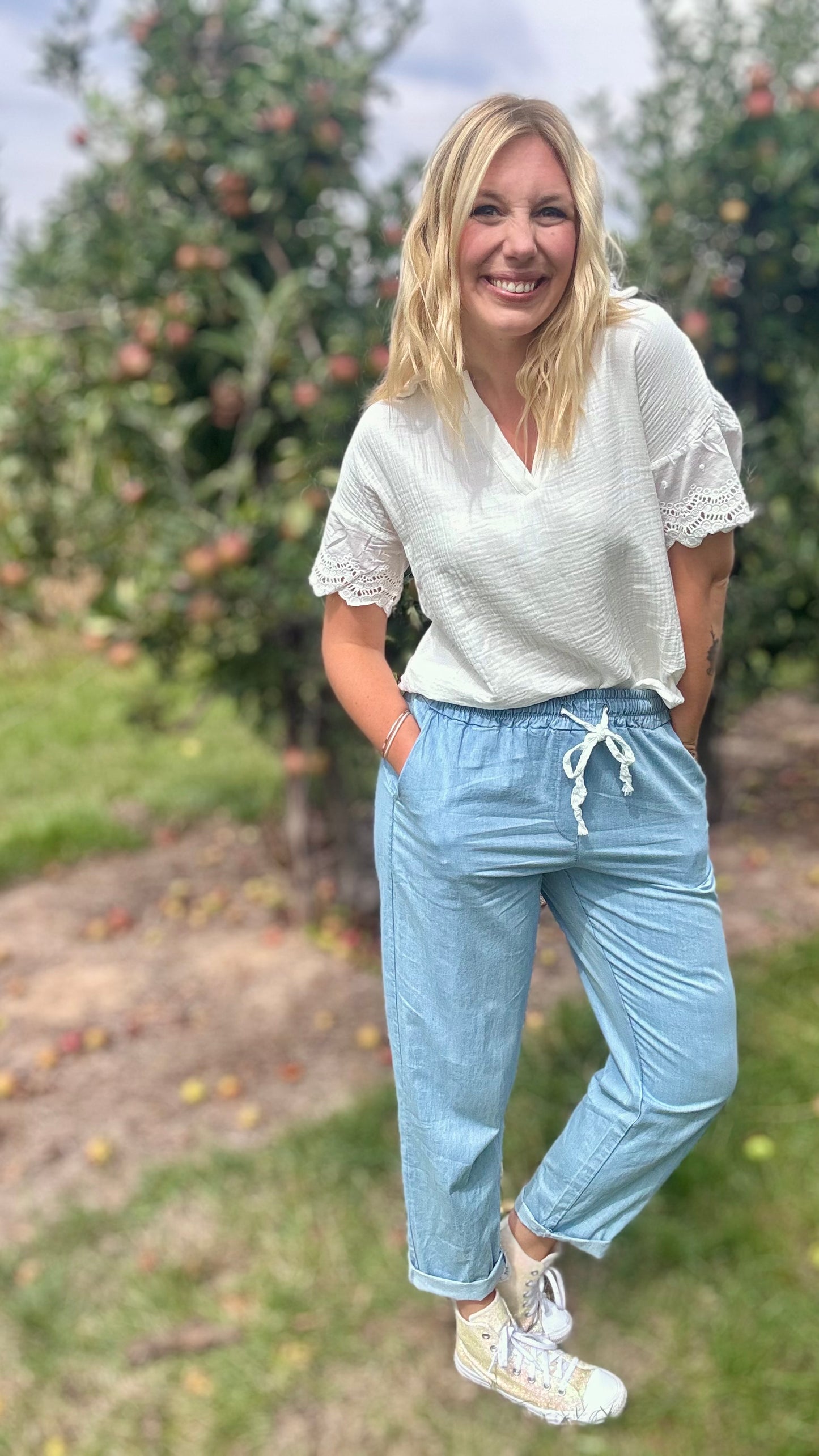 White Romance Blouse