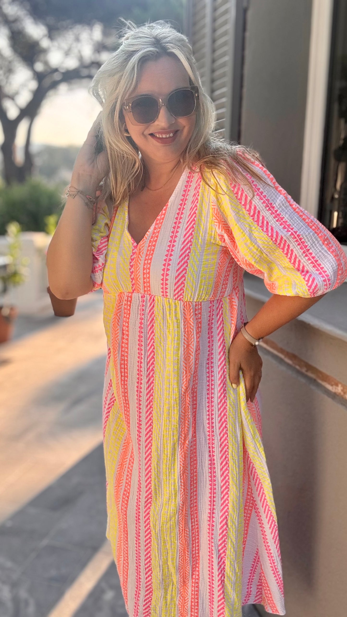 Golden hour dress bohemian wit