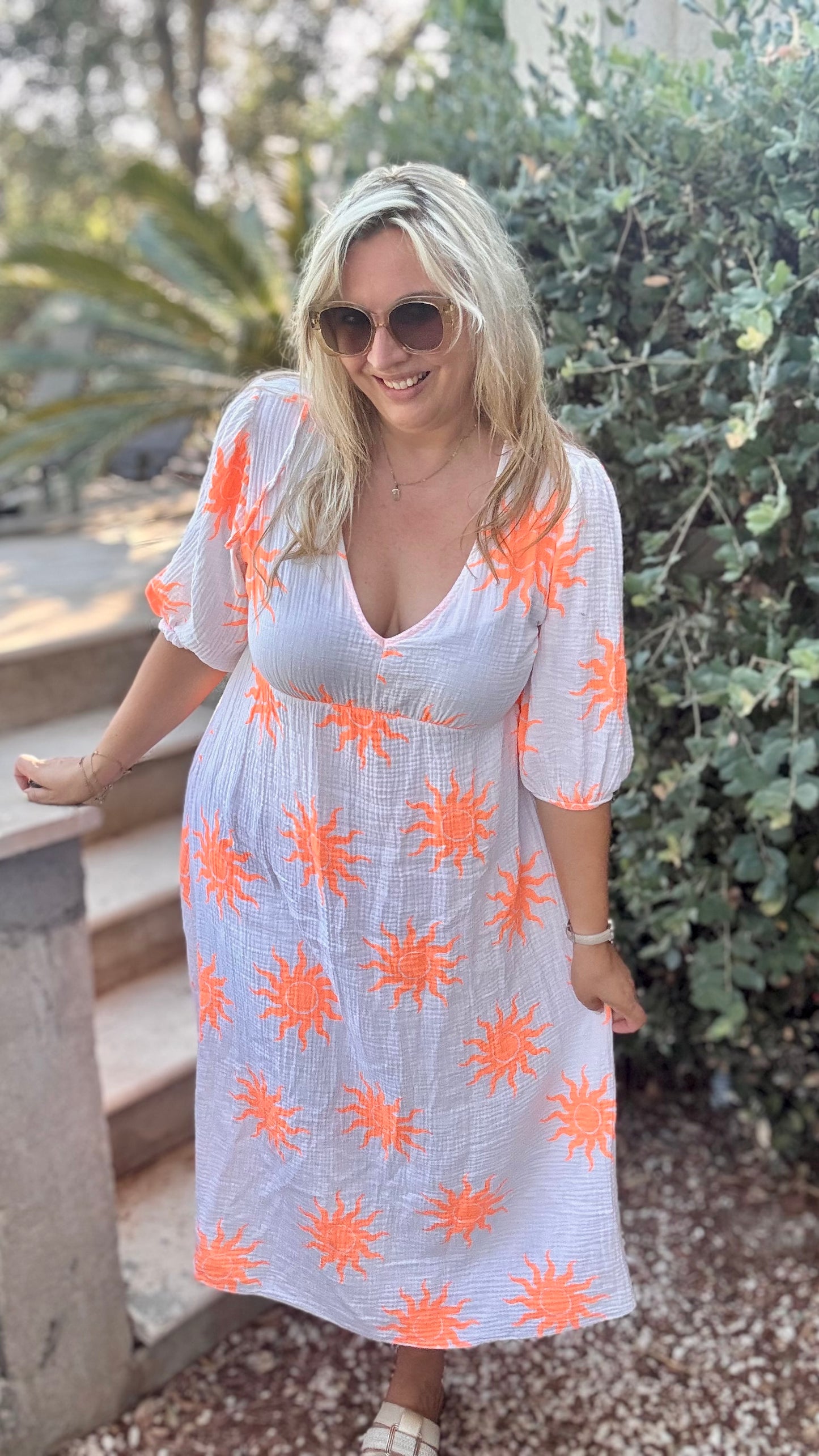Golden hour dress wit