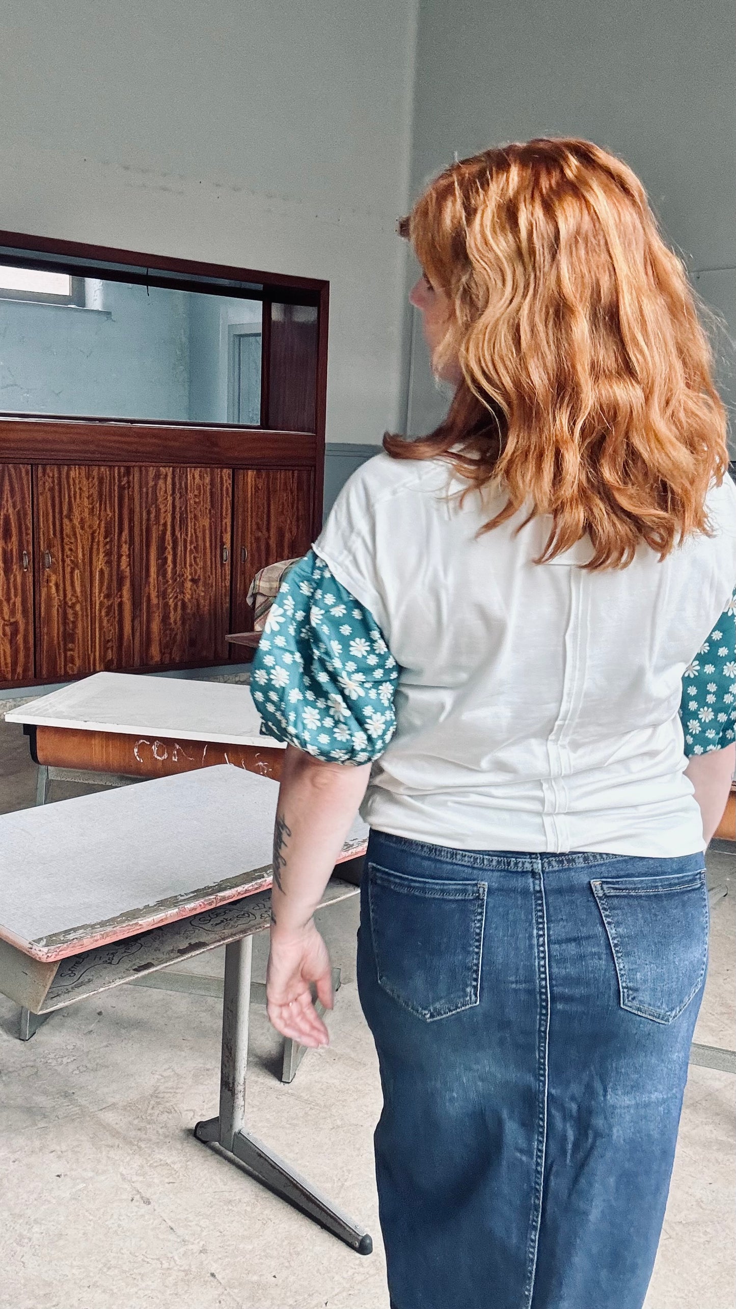 Green Daisy shirt