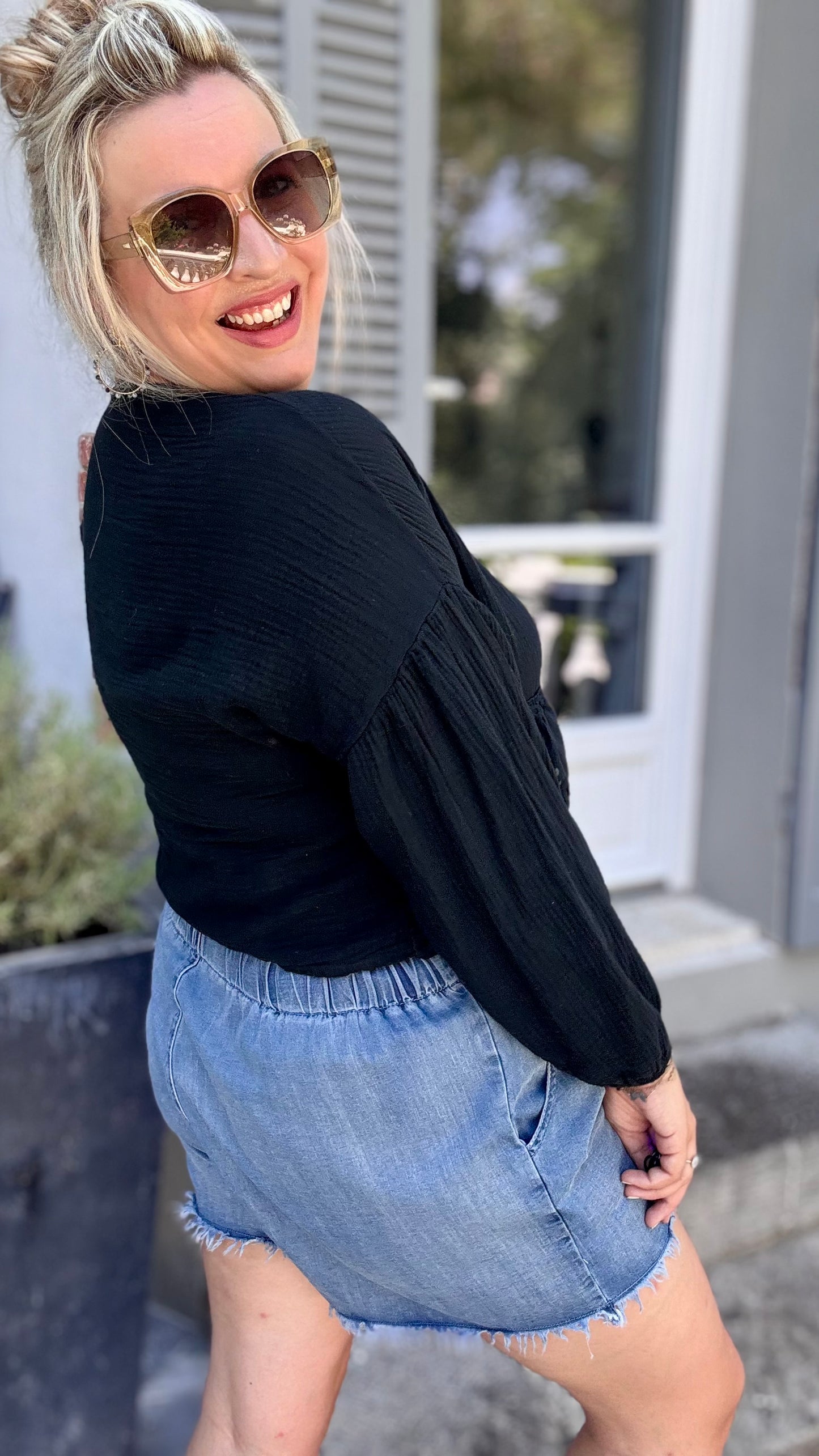 Cali blouse zwart