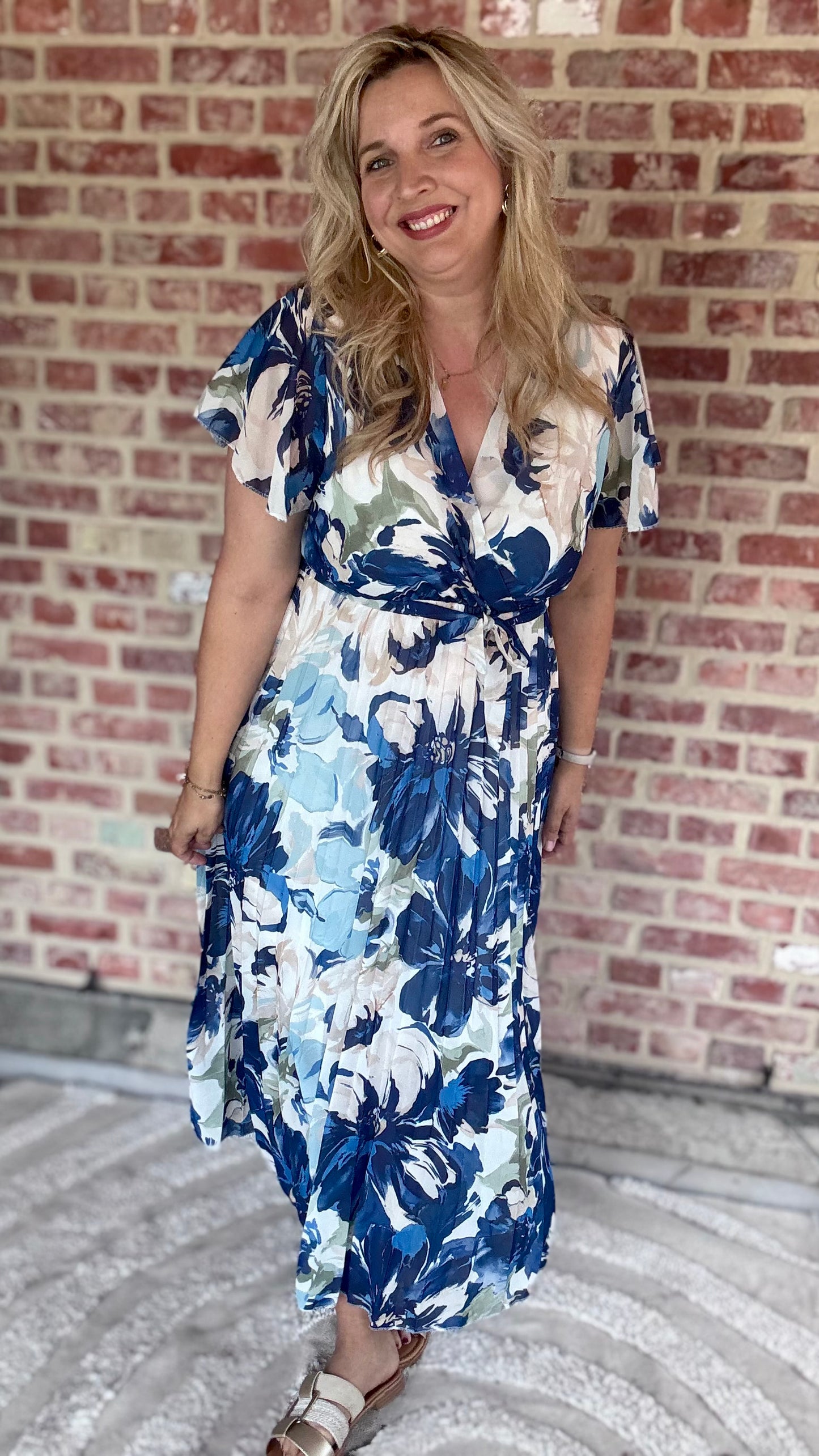 Blue blossom dress