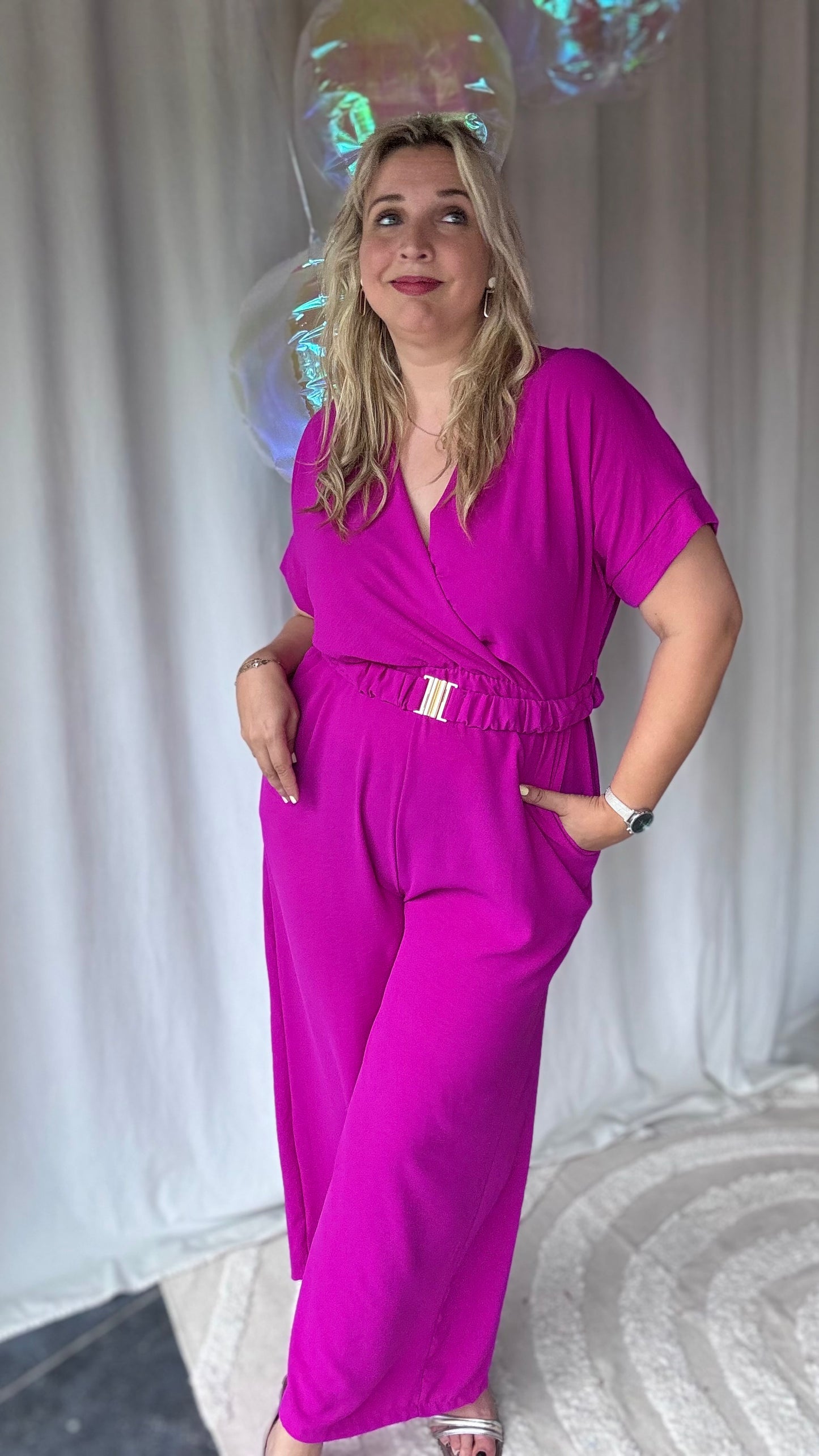 Nina jumpsuit magenta