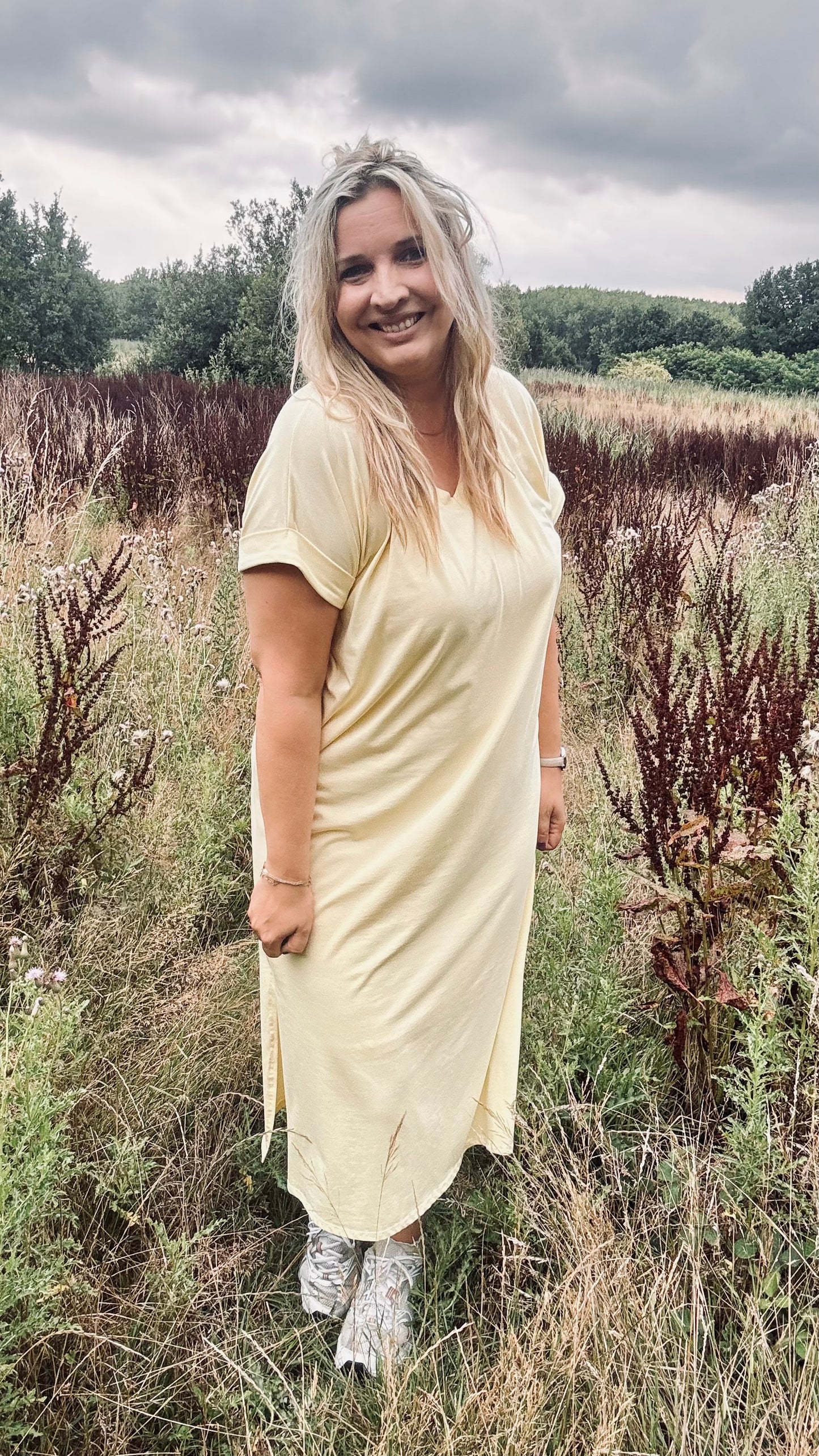 Essie shirtdress geel