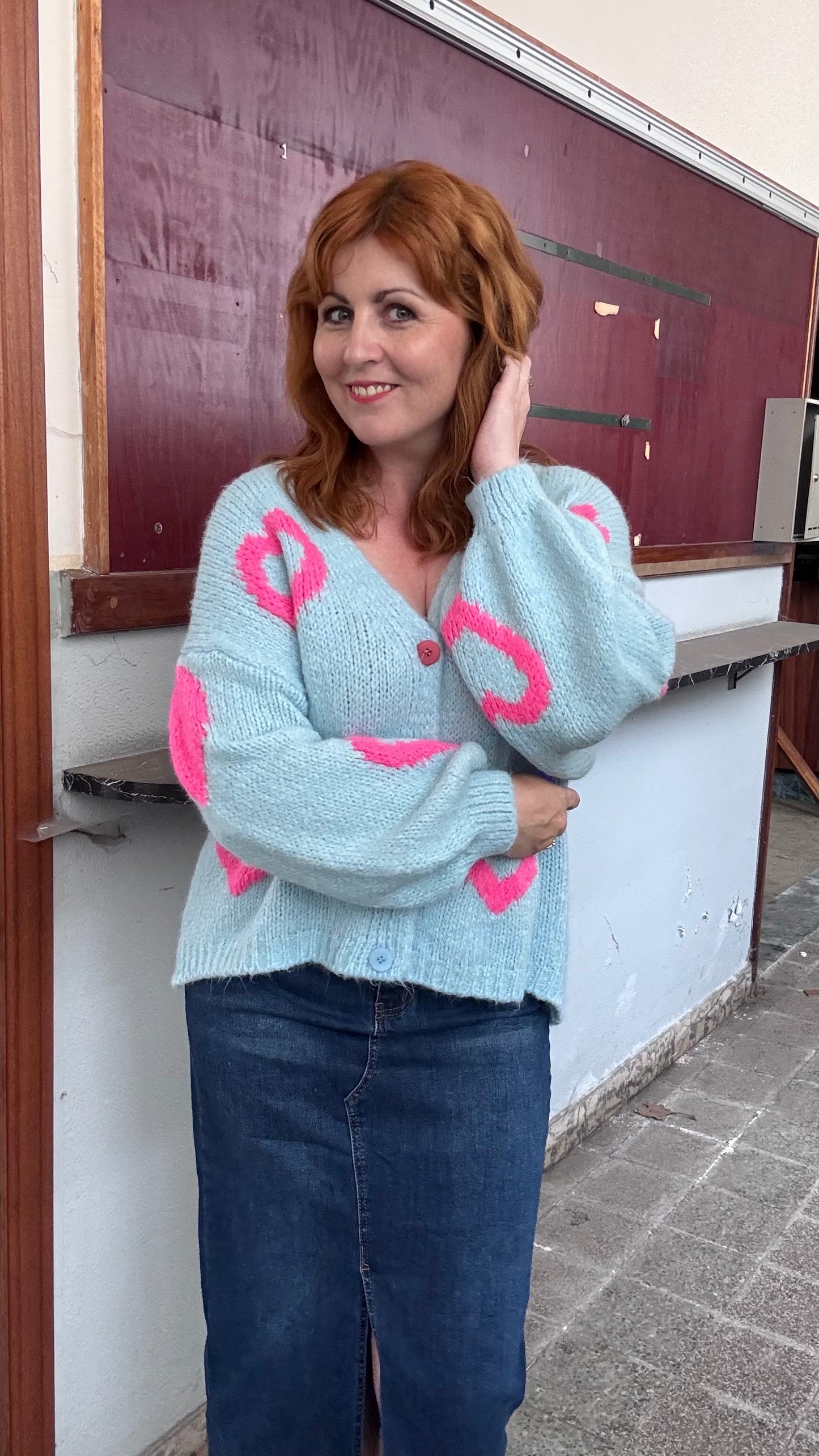 Love cardigan - blauw