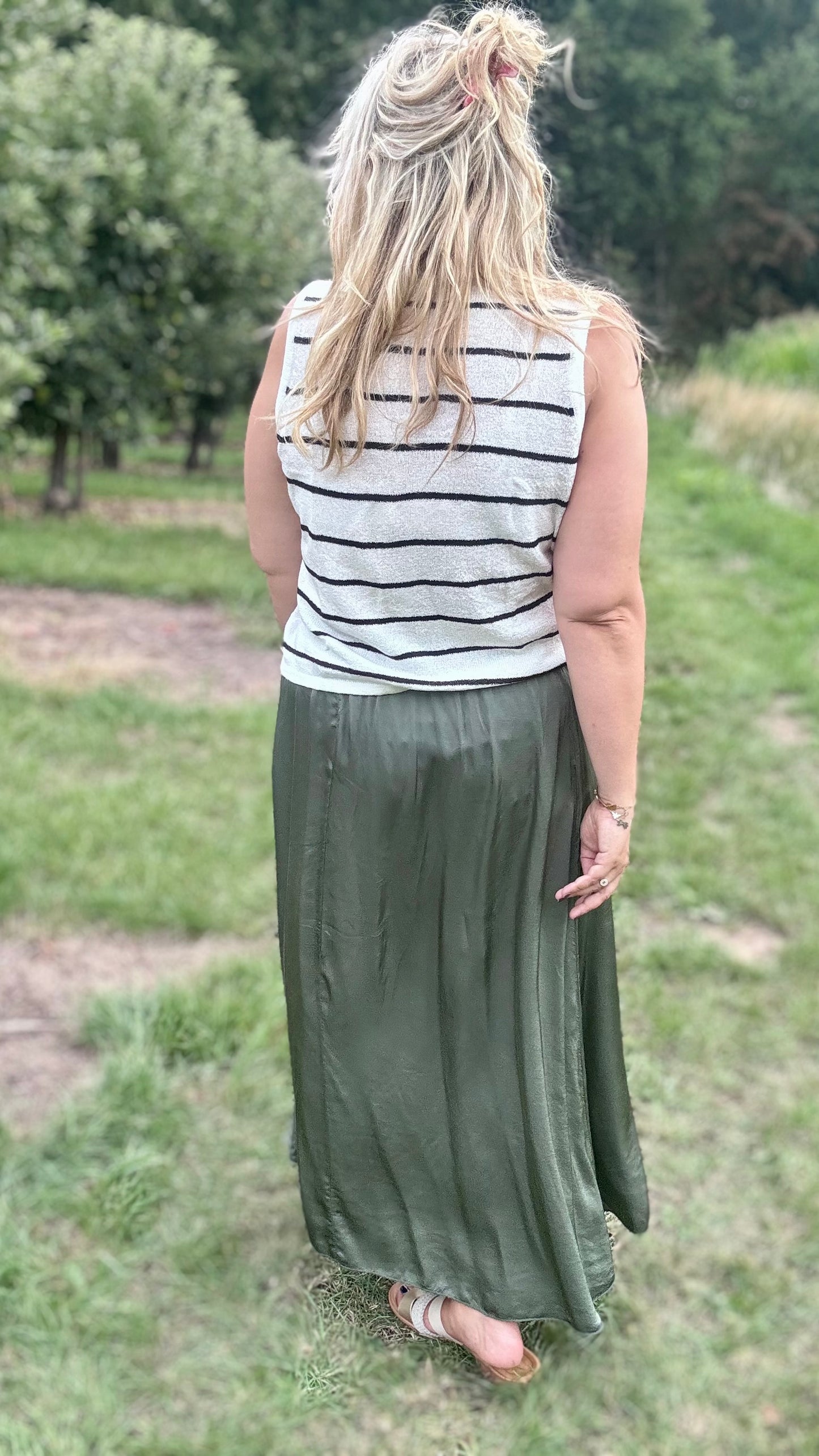 Midnight Striped gilet