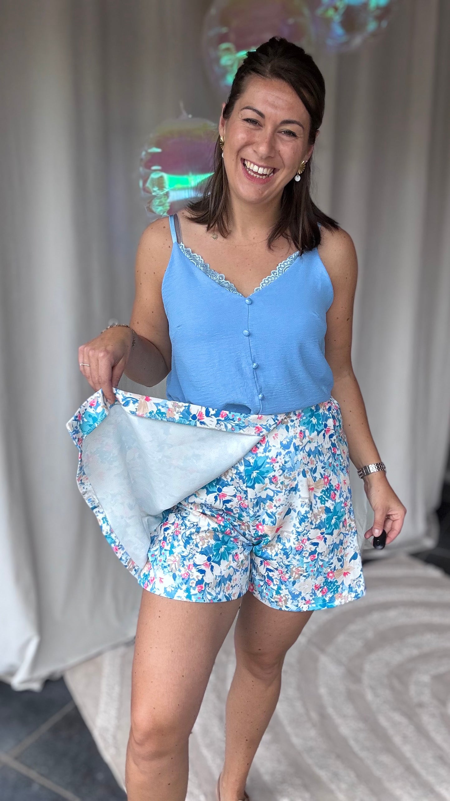 Amy skort blauw