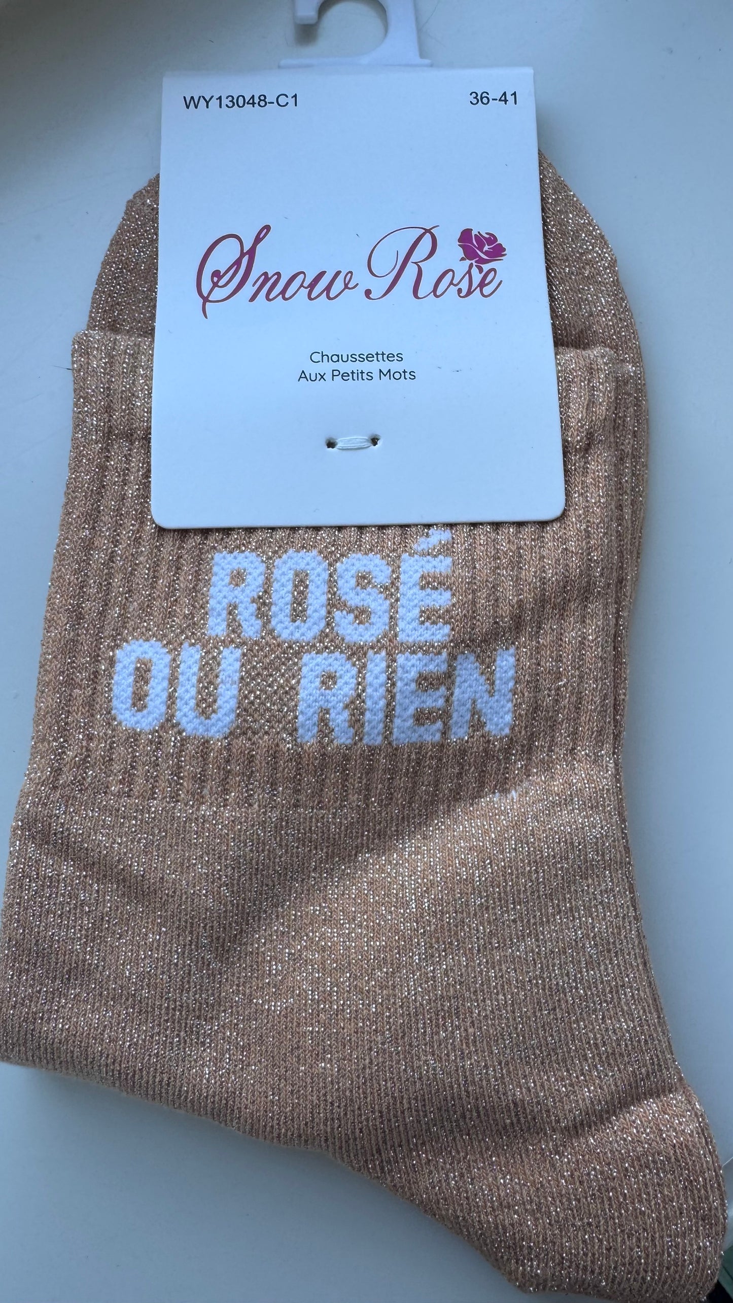 Quote sokken: Rosé ou rien