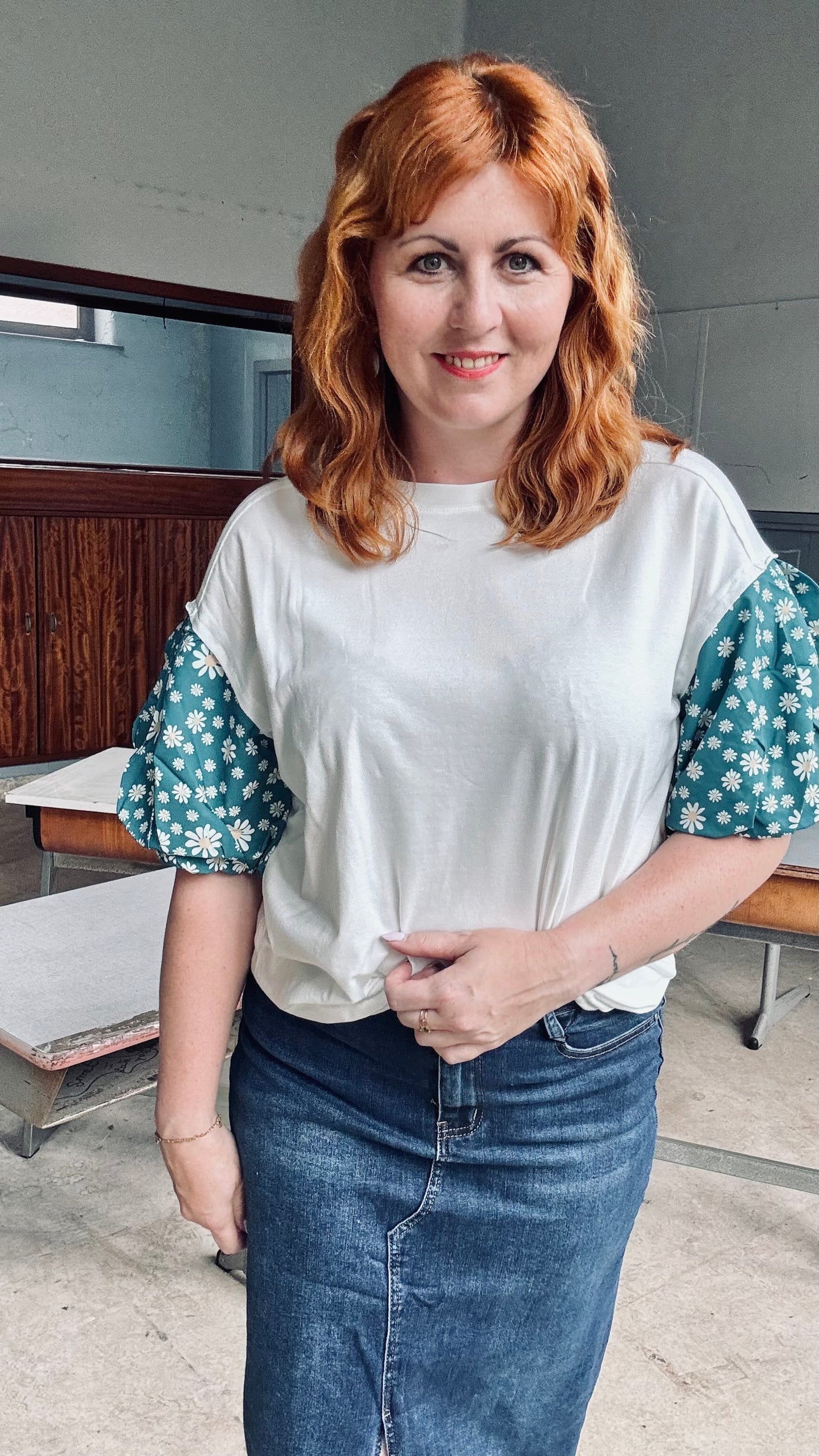 Green Daisy shirt