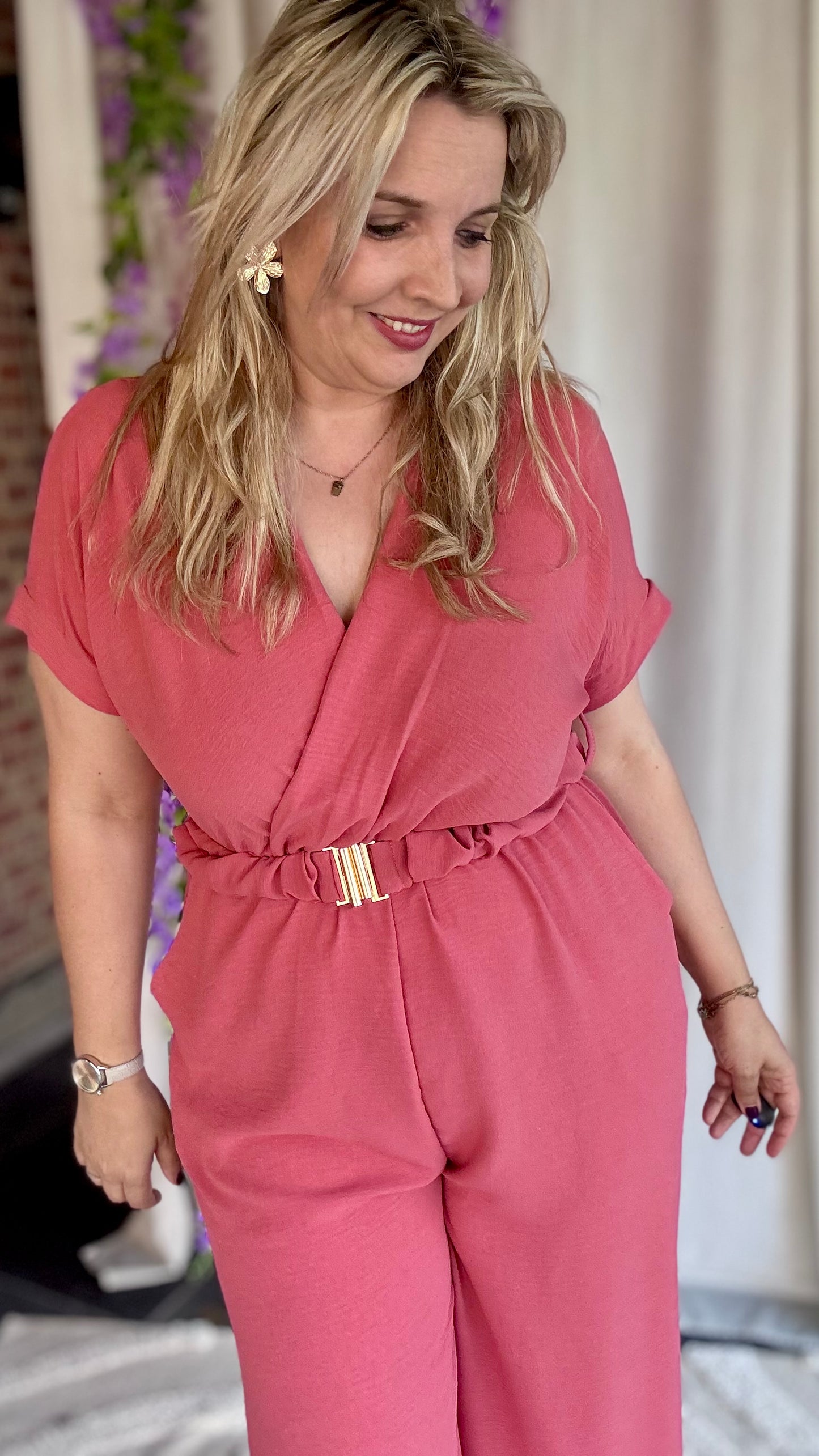 Nina jumpsuit koraal