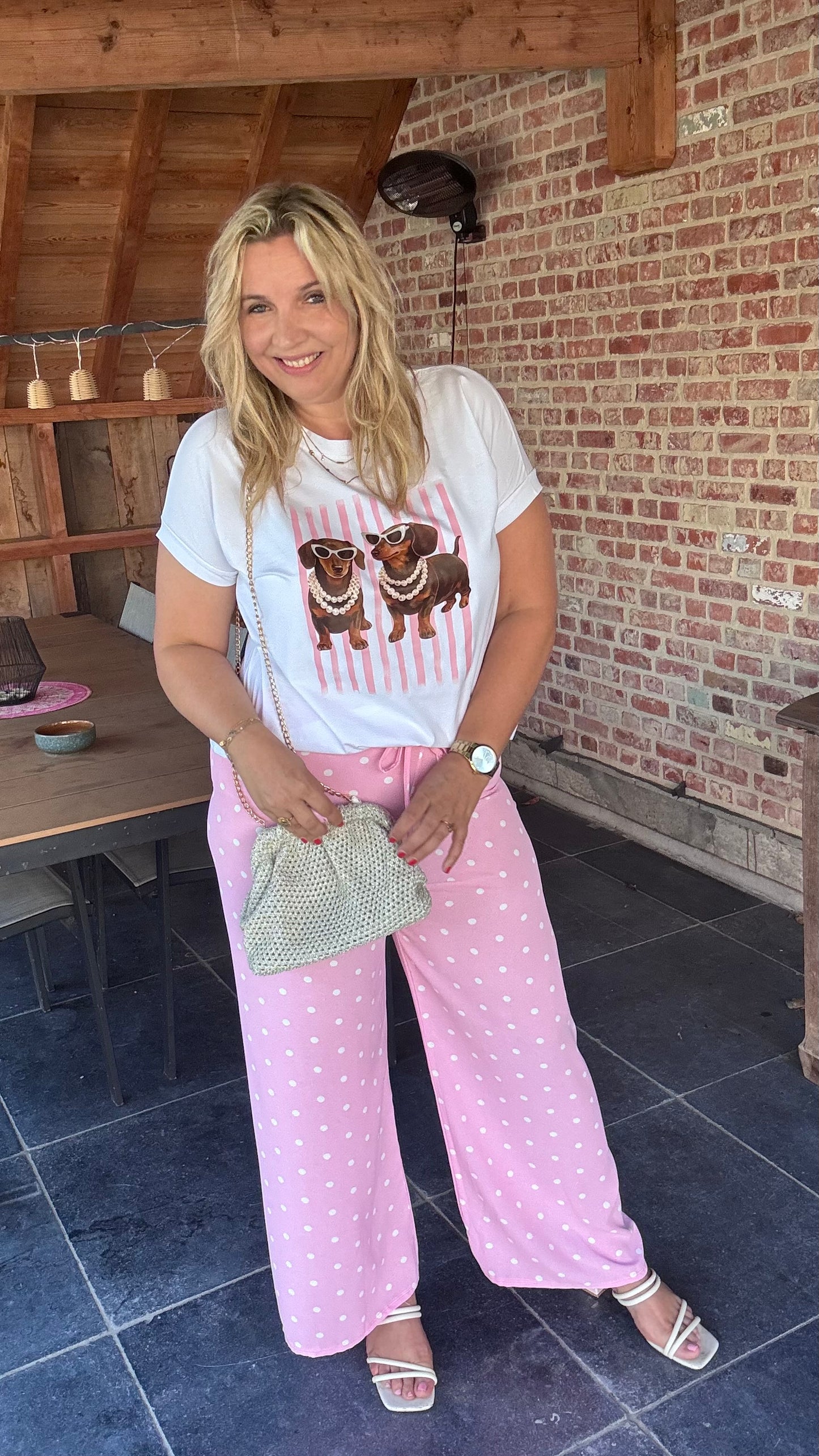Féline broek - Roze