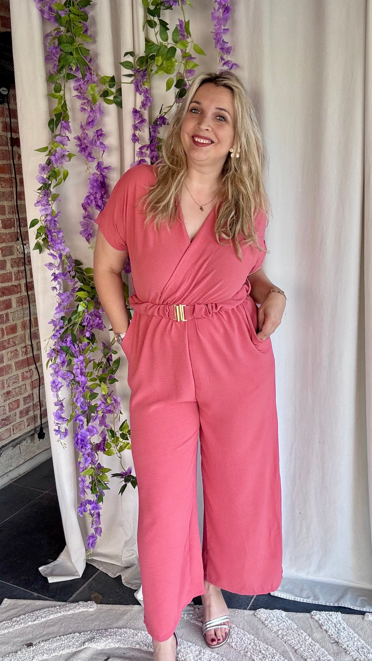 Nina jumpsuit koraal