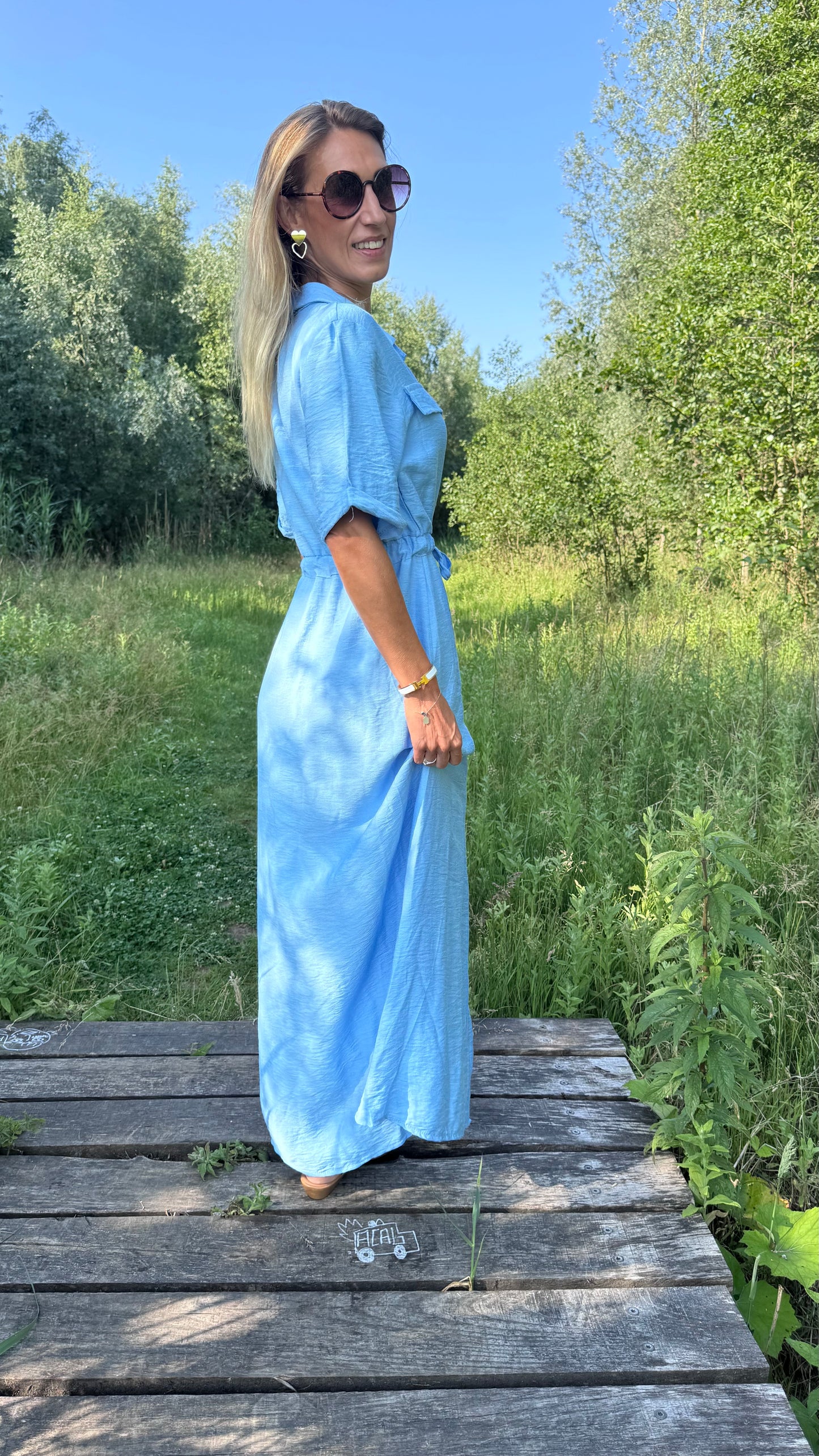 Hailey hemdjurk blauw