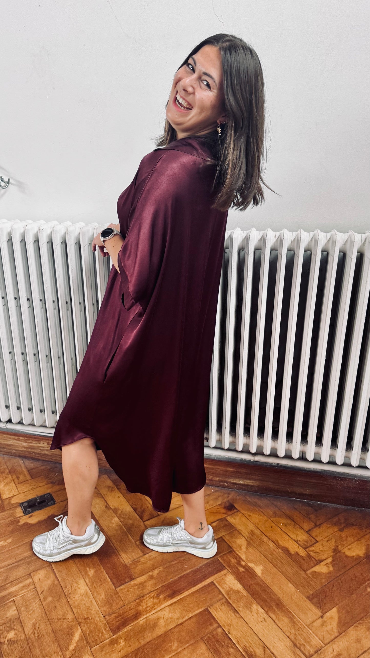 Jennifer dress - burgundy